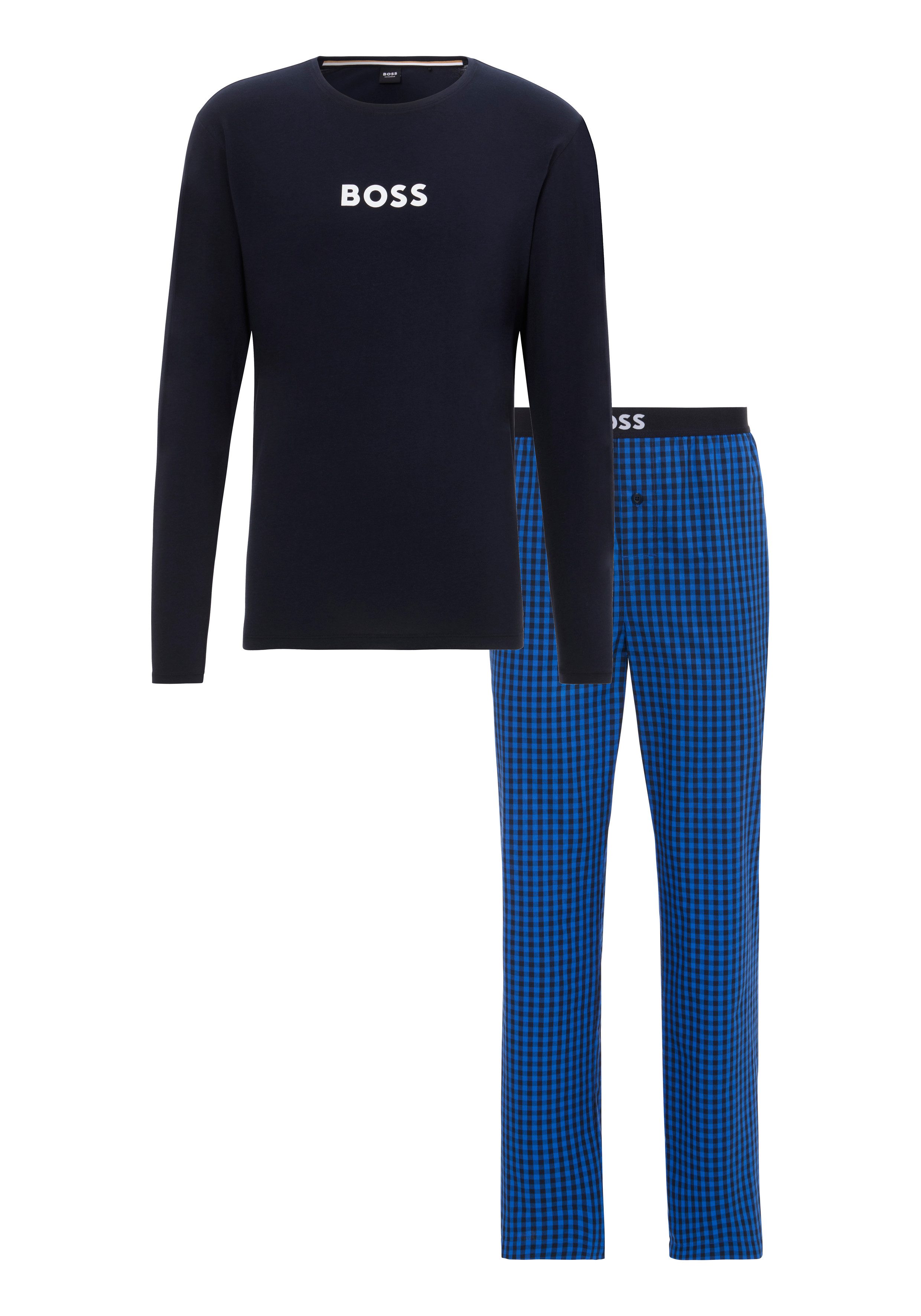 BOSS Pyjama Easy Long Set (set 2-delig)