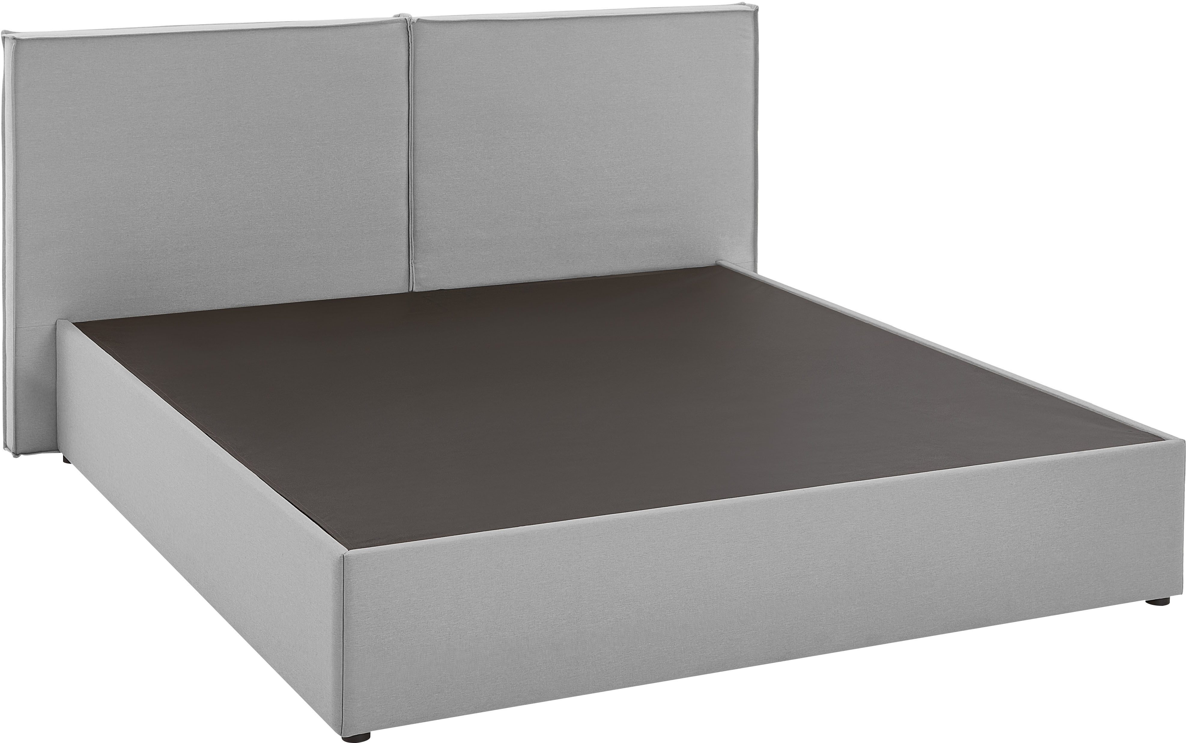 ATLANTIC home collection Boxspring NIKITA bodembedekkend bed, optioneel met matras en topper