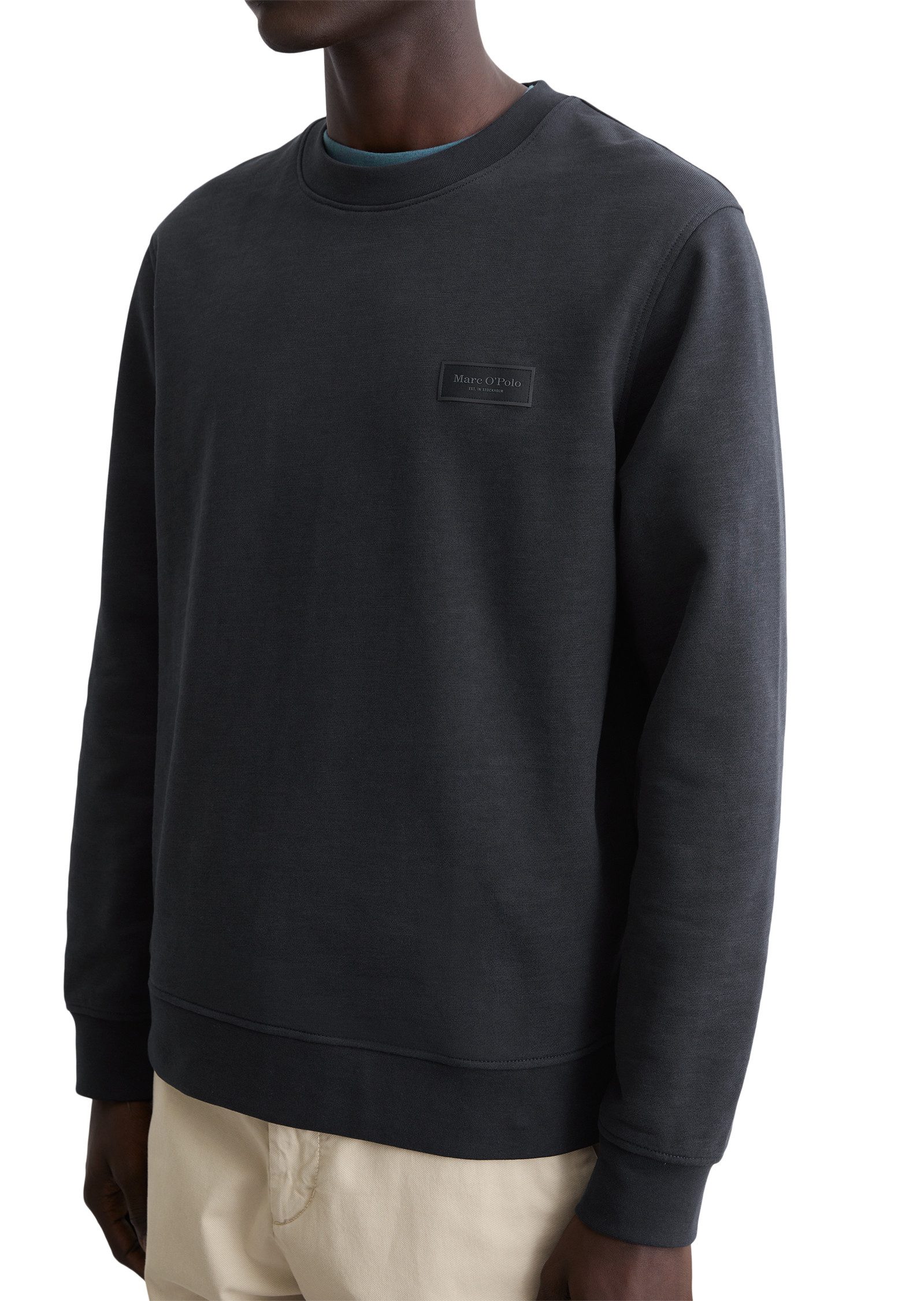 Marc O'Polo Sweatshirt met licht onregelmatige slub-sweatstructuur