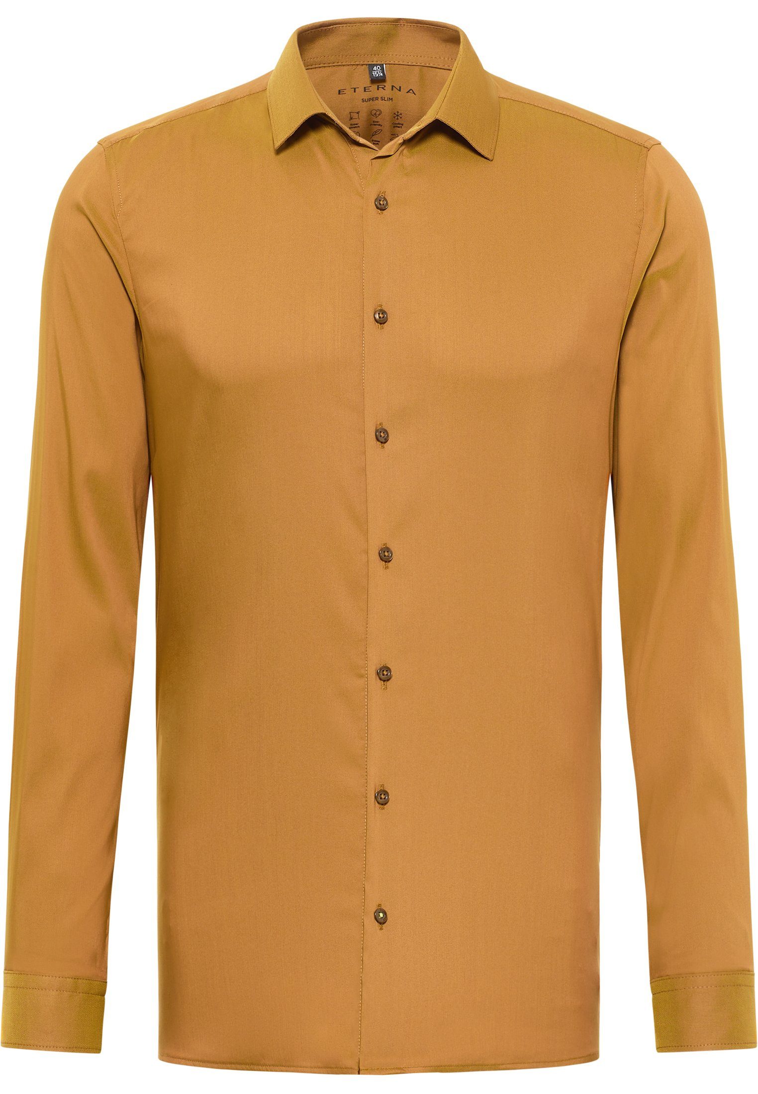 Eterna Overhemd met lange mouwen SUPER SLIM EASY IRON (gemakkelijk te strijken)