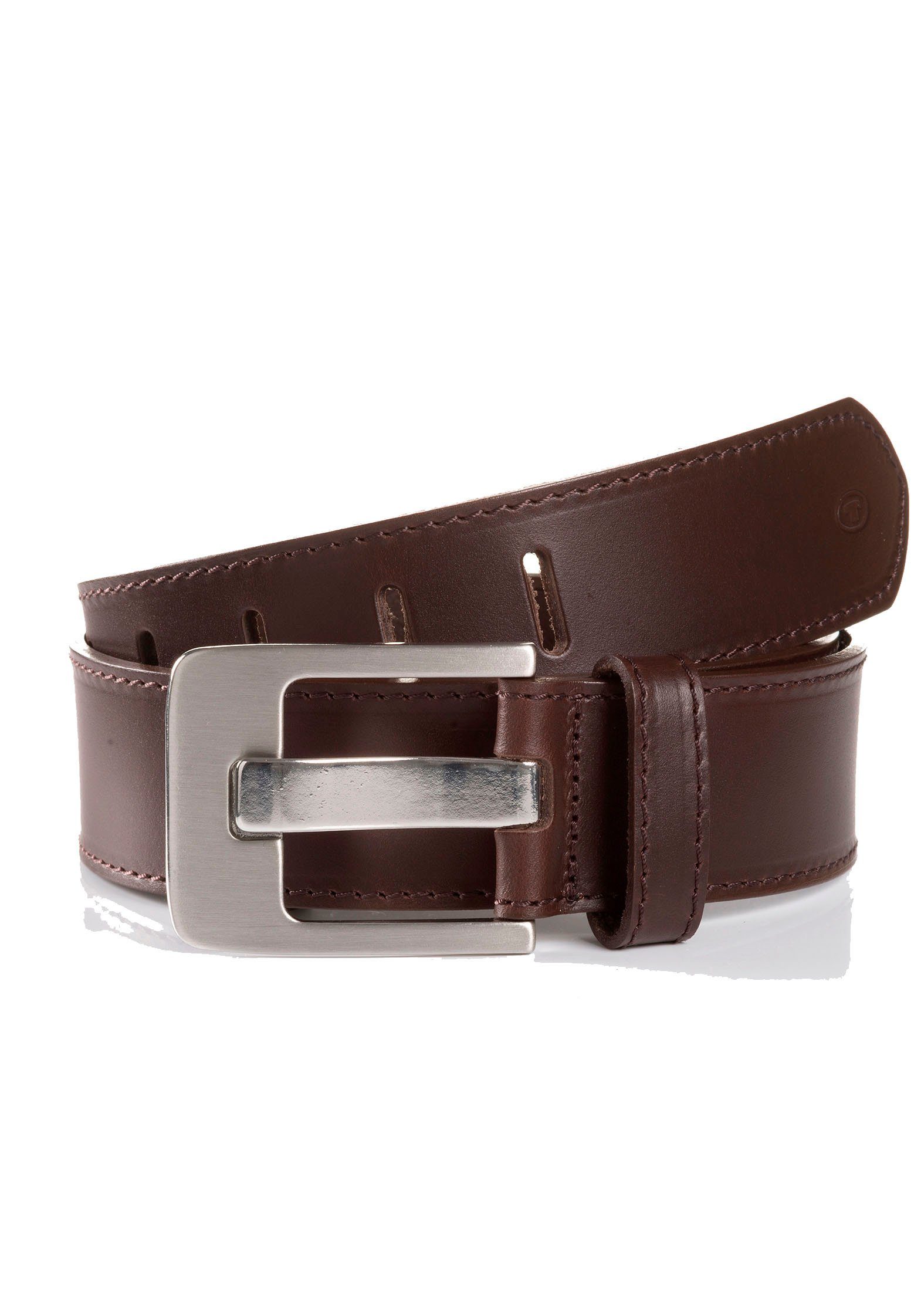 Tom Tailor Leren riem TTLAUREL 4 cm brede damesriem must-have voor denim-look