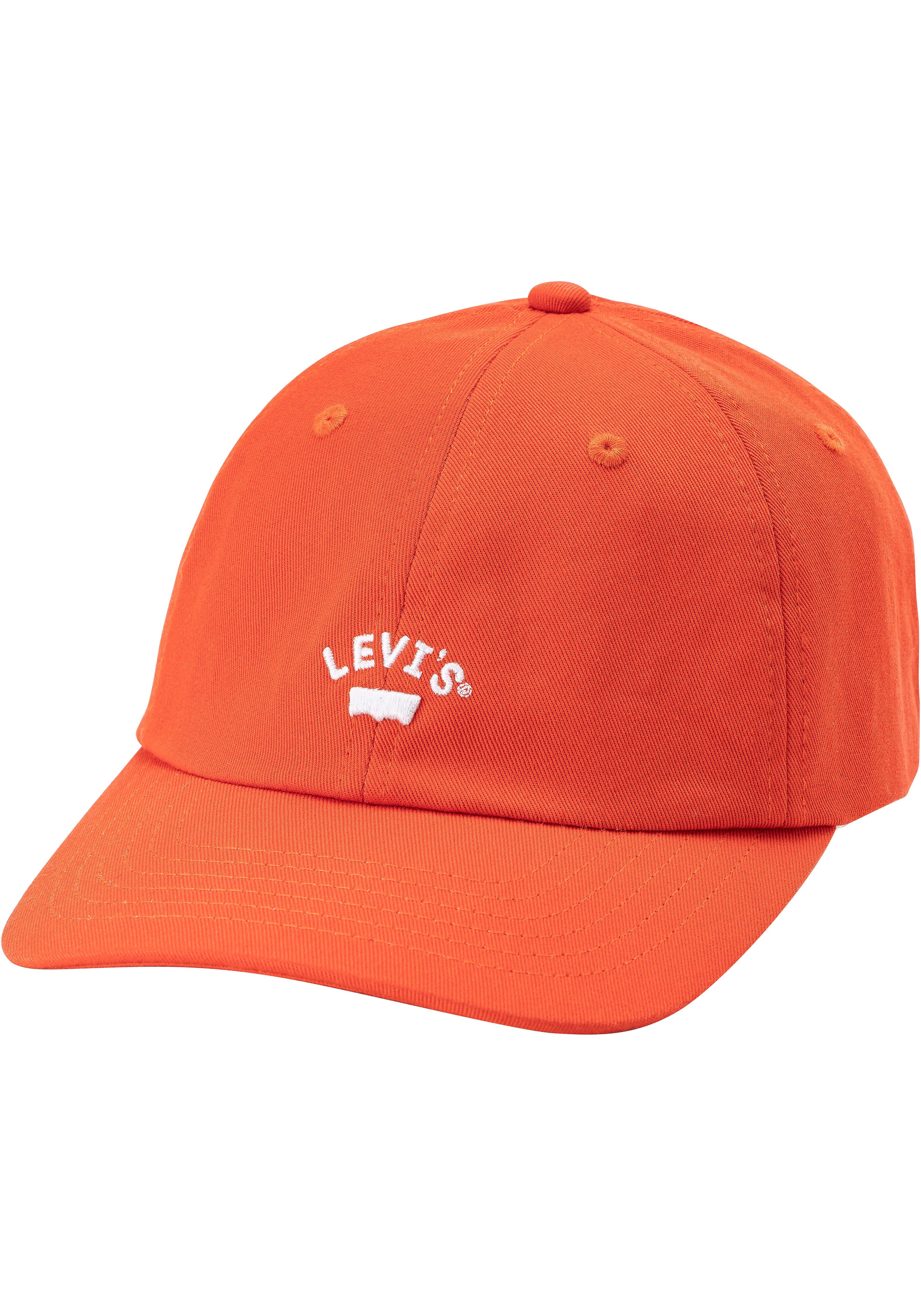 Levi's Baseball pet LAZY GIRL LOGO met merklogoborduursel unisex caps rood