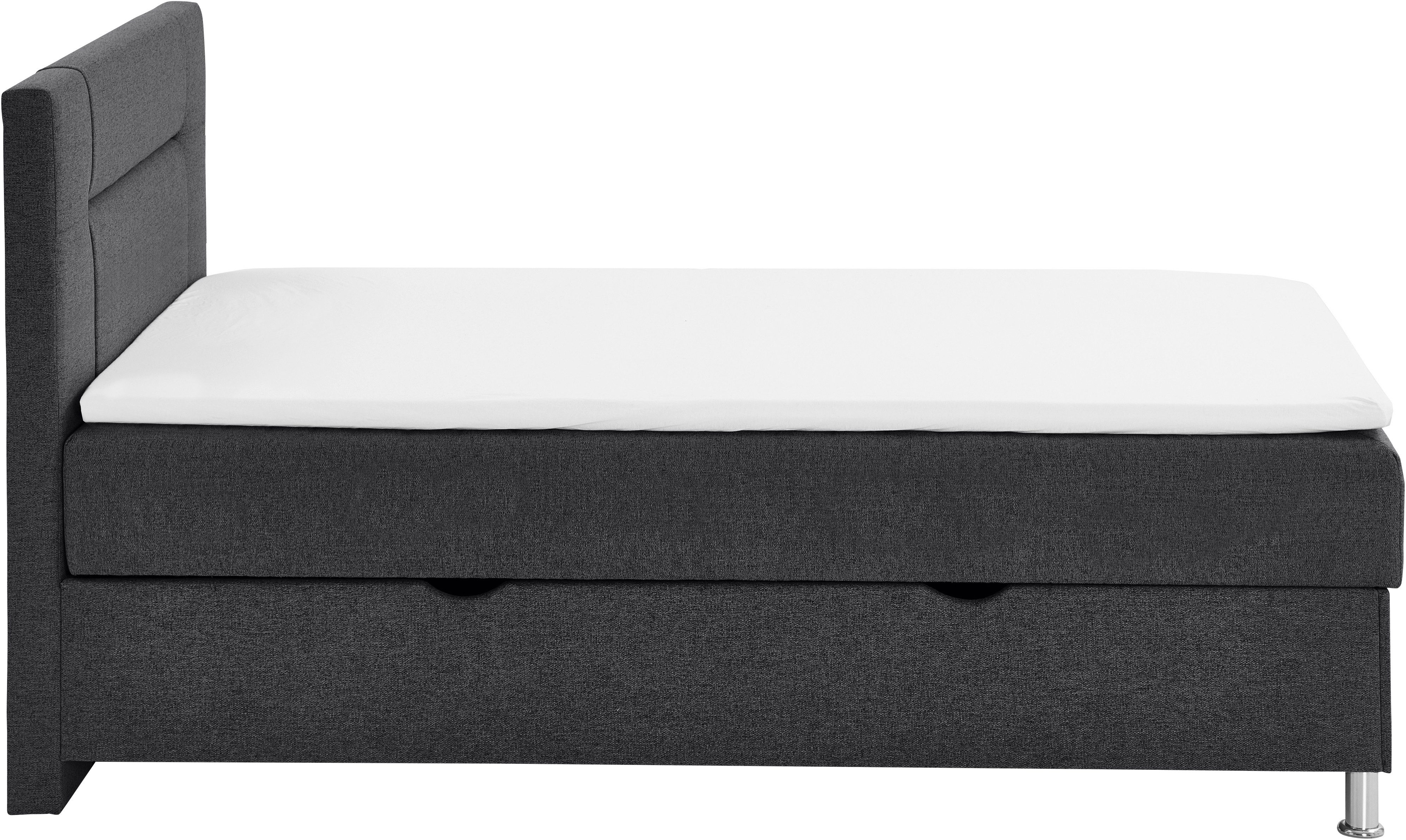 INOSIGN Boxspring Escalon met opbergruimte, inclusief topper beschikbaar in de breedtes 120x200 cm en 180x200 cm