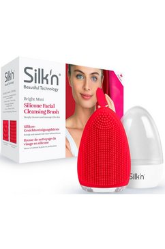 silk'n elektrische gezichtsreinigingsborstel bright mini rood