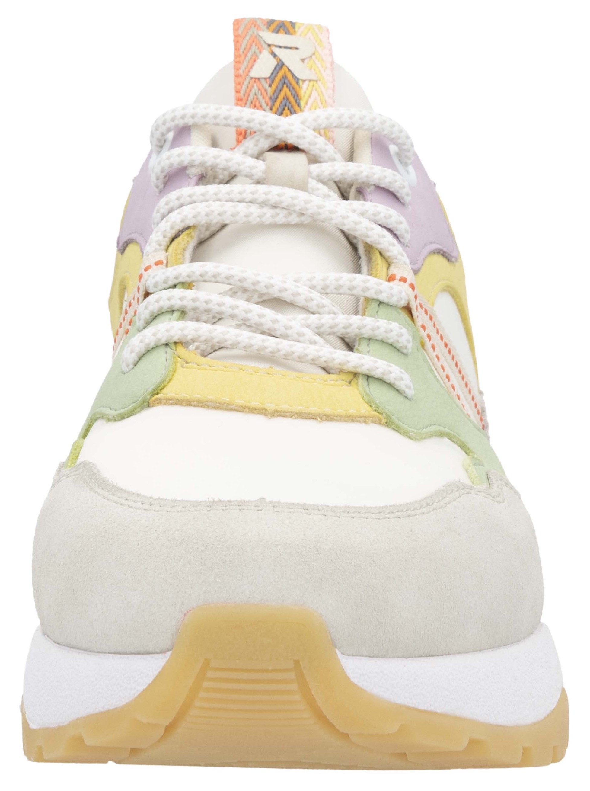 RIEKER Sport Sneakers met sleehak Bel Air vrijetijdsschoen, lage schoen, veterschoen met uitneembaar voetbed
