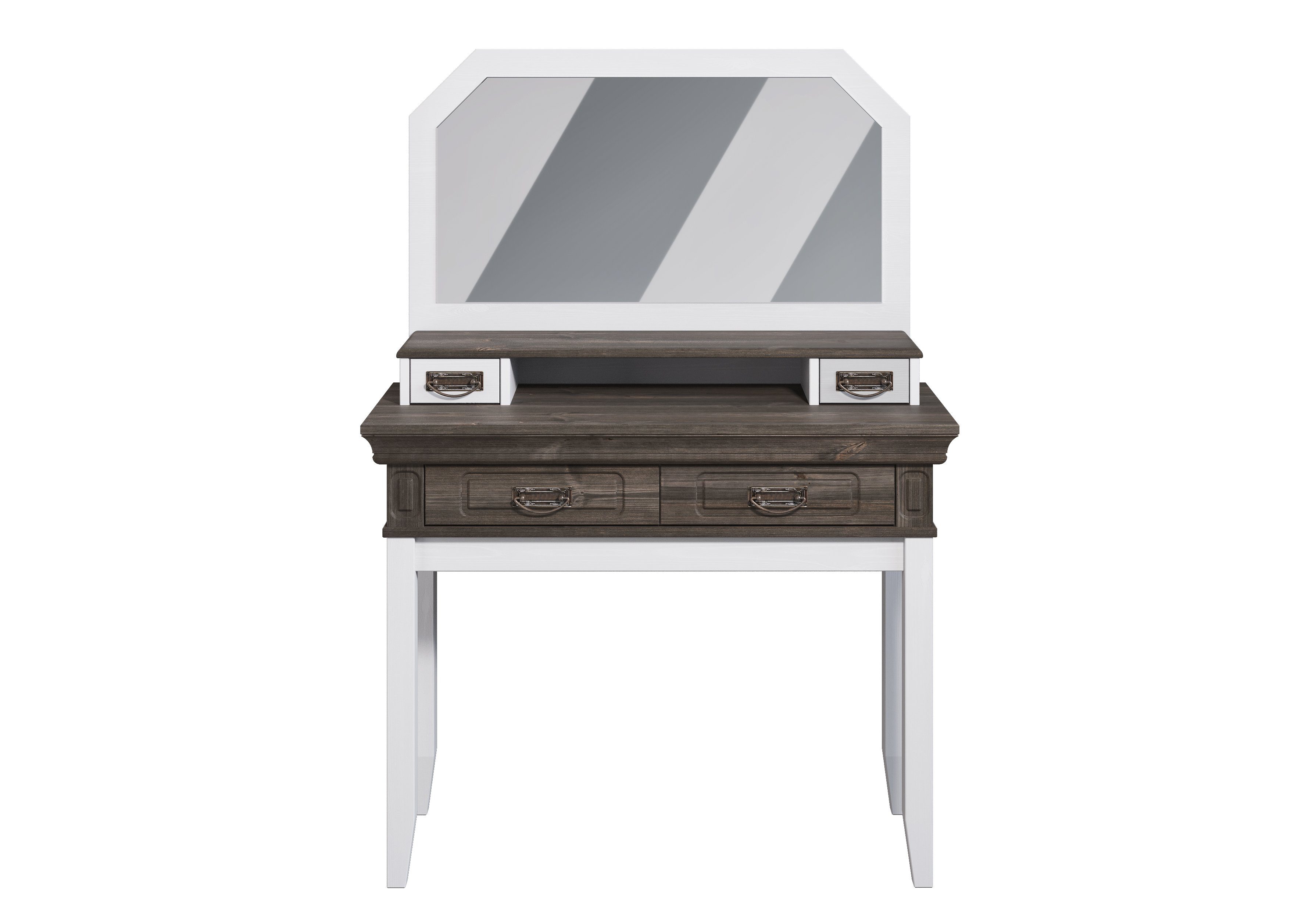 Home affaire Make-uptafel Vinales, console voor de gang Van massief grenen, met freeswerk