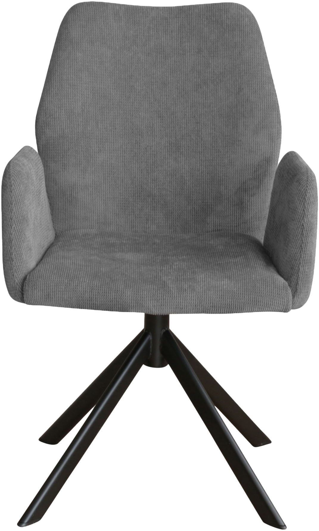 Home affaire Stoel met armleuningen Hacienda moderne cordbekleding (set)