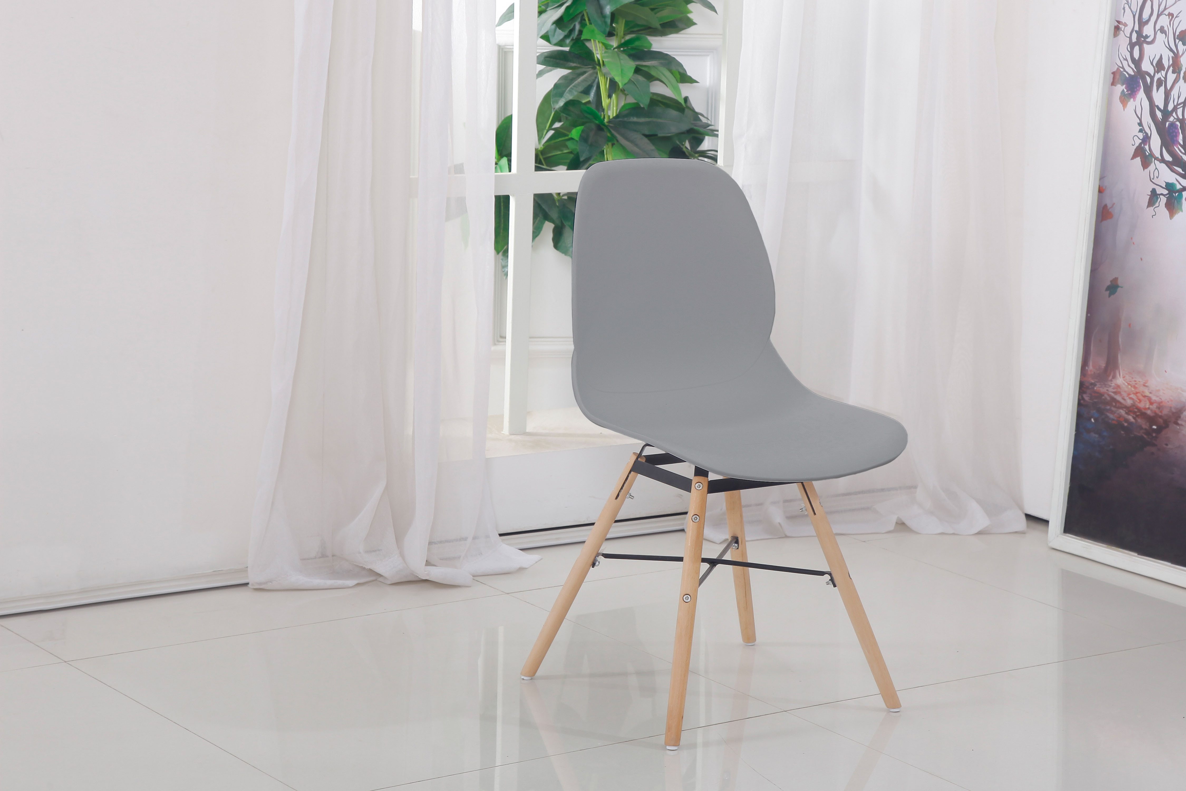 Kayoom Stoel met 4 poten Stoel Amy 110 2-delige set, praktisch set, comfortabele kunststofstoel (set, 2 stuks)