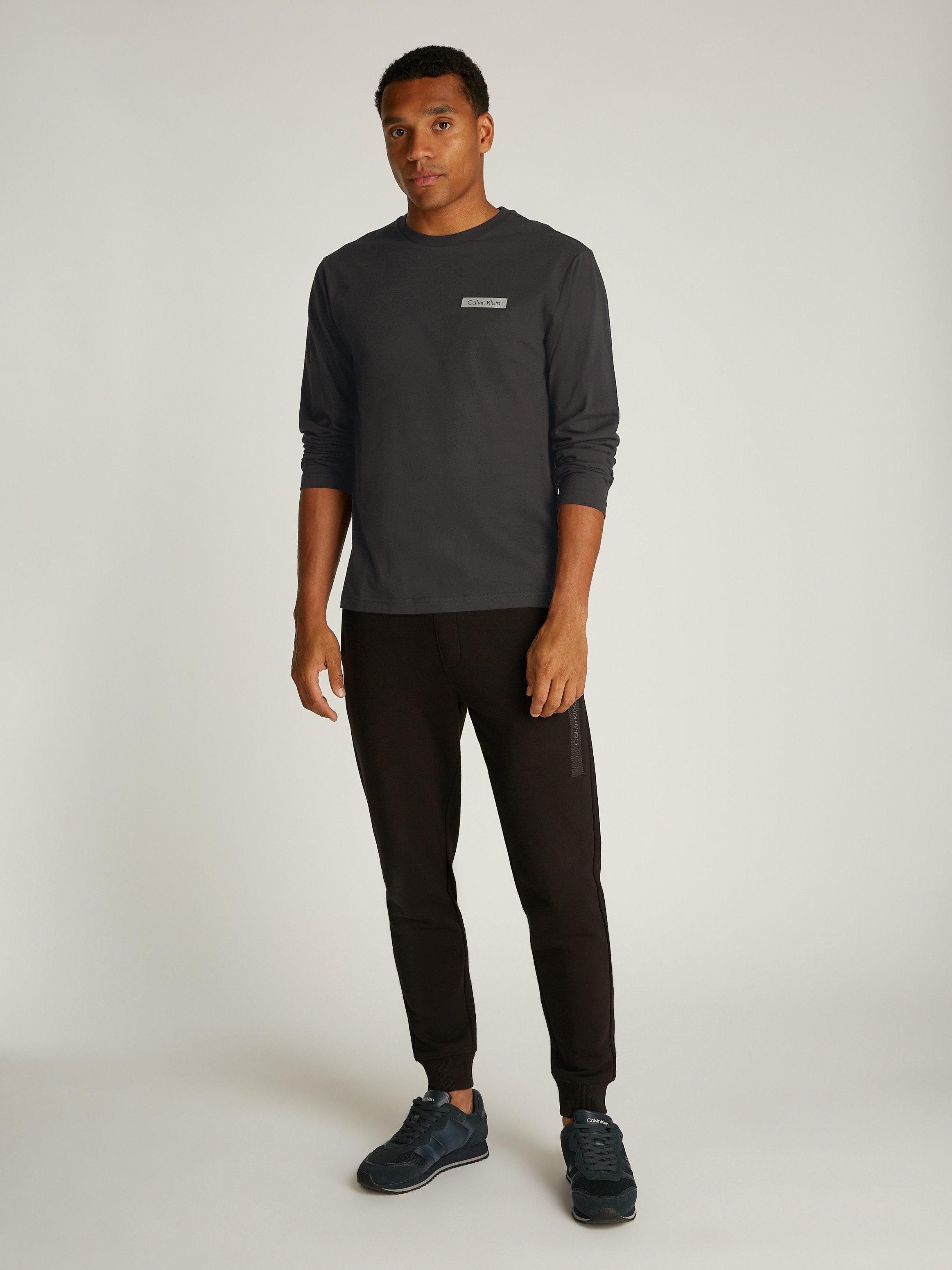 Calvin Klein Shirt met lange mouwen STACKED COLOR BLOCK LS T-SHIRT