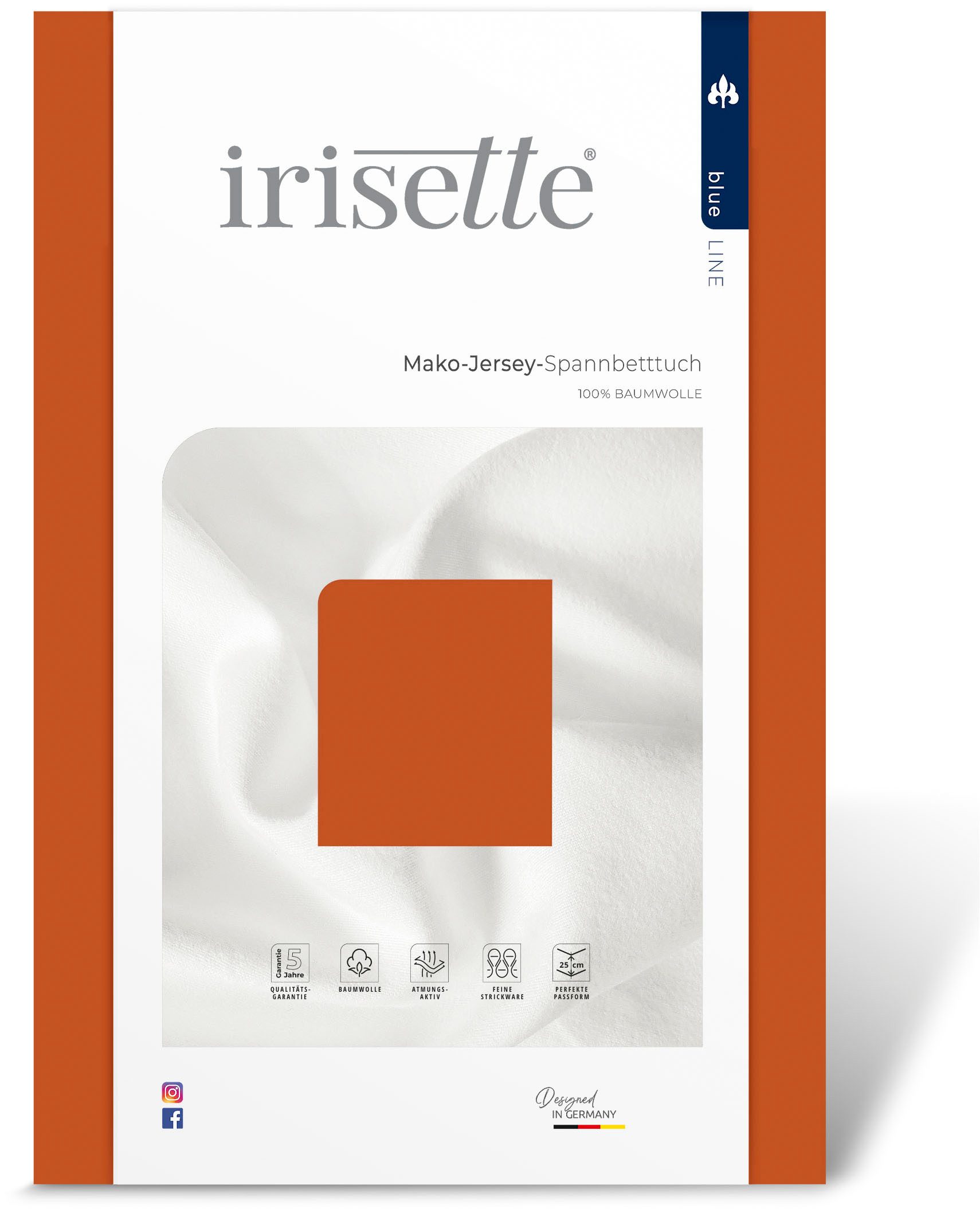 Irisette Hoeslaken Jupiter 8 van katoen, voor matrassen tot 25 cm hoogte, laken, hoeslaken (1 stuk)