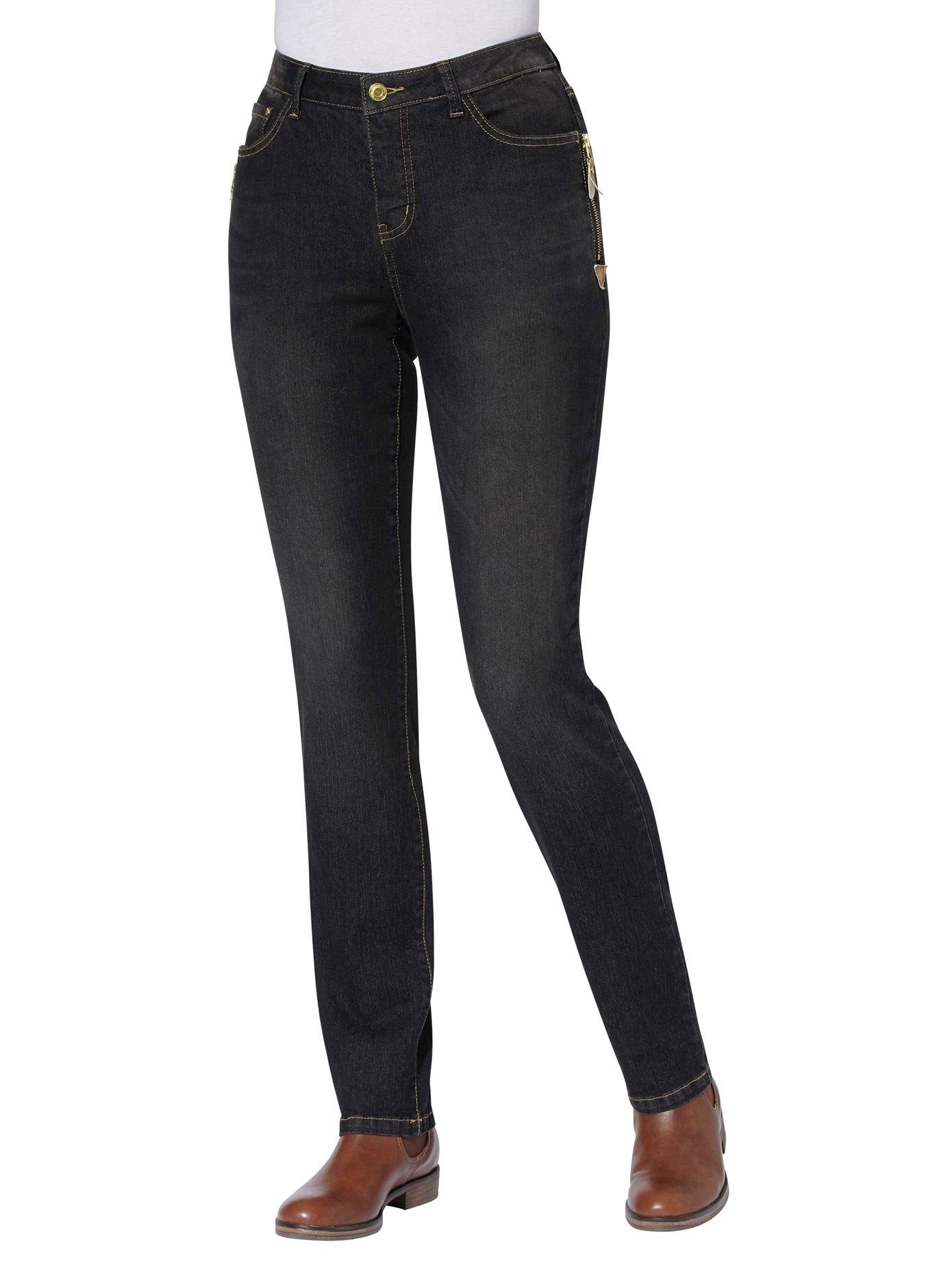 Casual Looks 5-pocket jeans dames skinny jeans maat 44 zwart