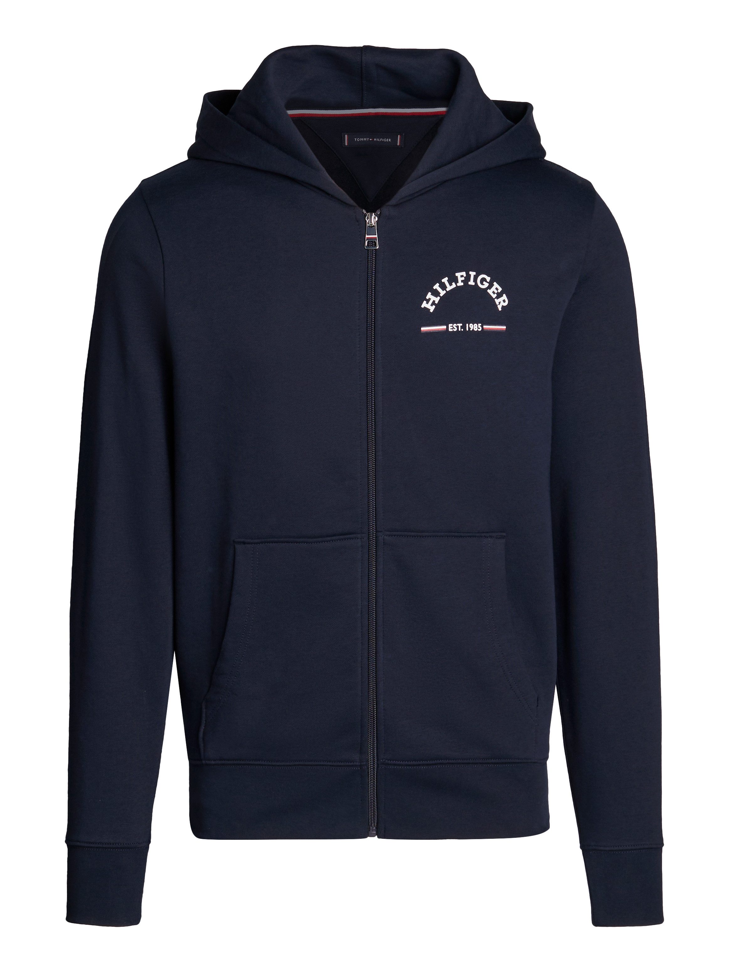 Tommy Hilfiger Capuchonsweatvest ROUNDALL HOODED ZIP THROUGH