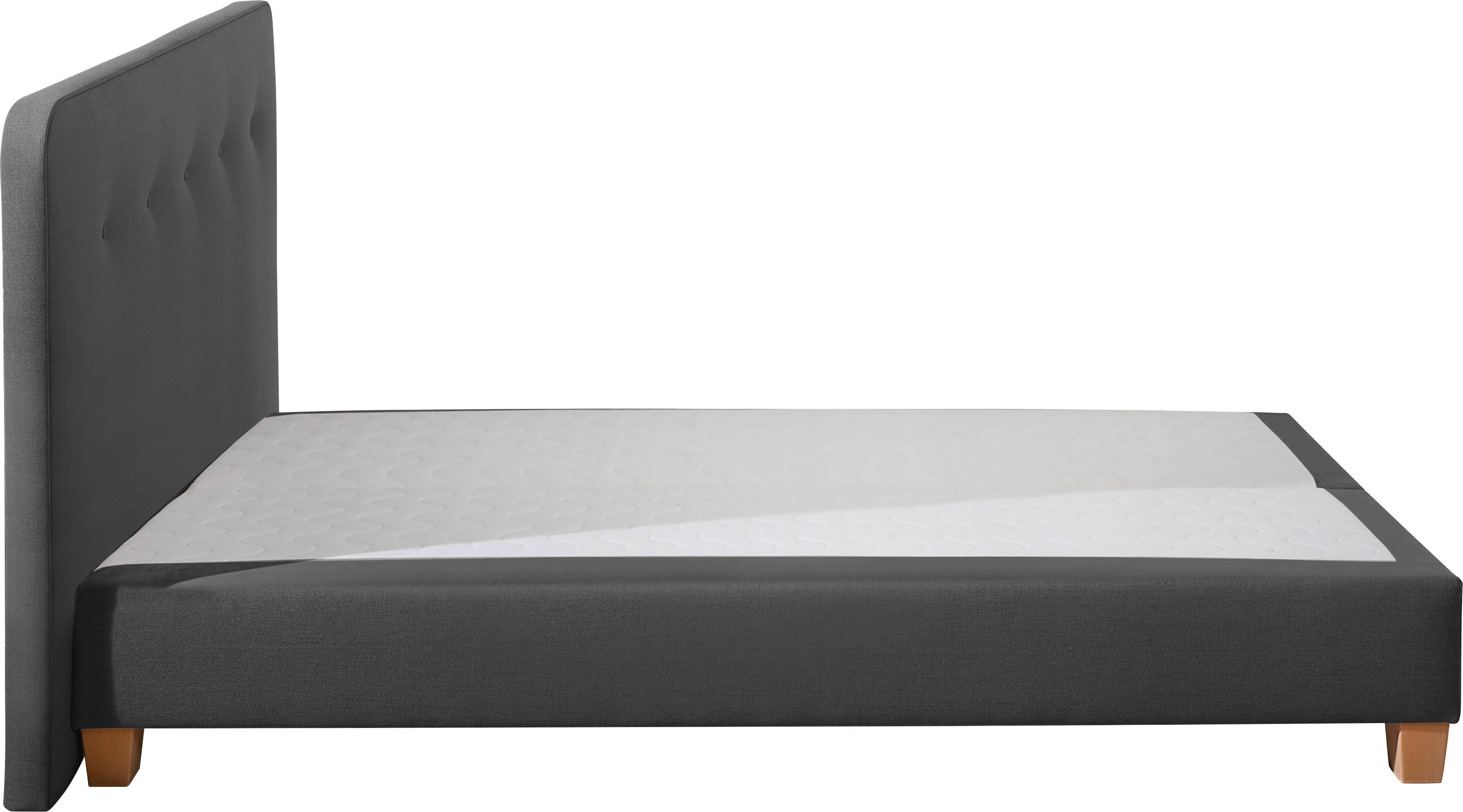 Home affaire Boxspring Fargo inclusief topper, in 3 soorten matrassen, in fluweel of structuurstof