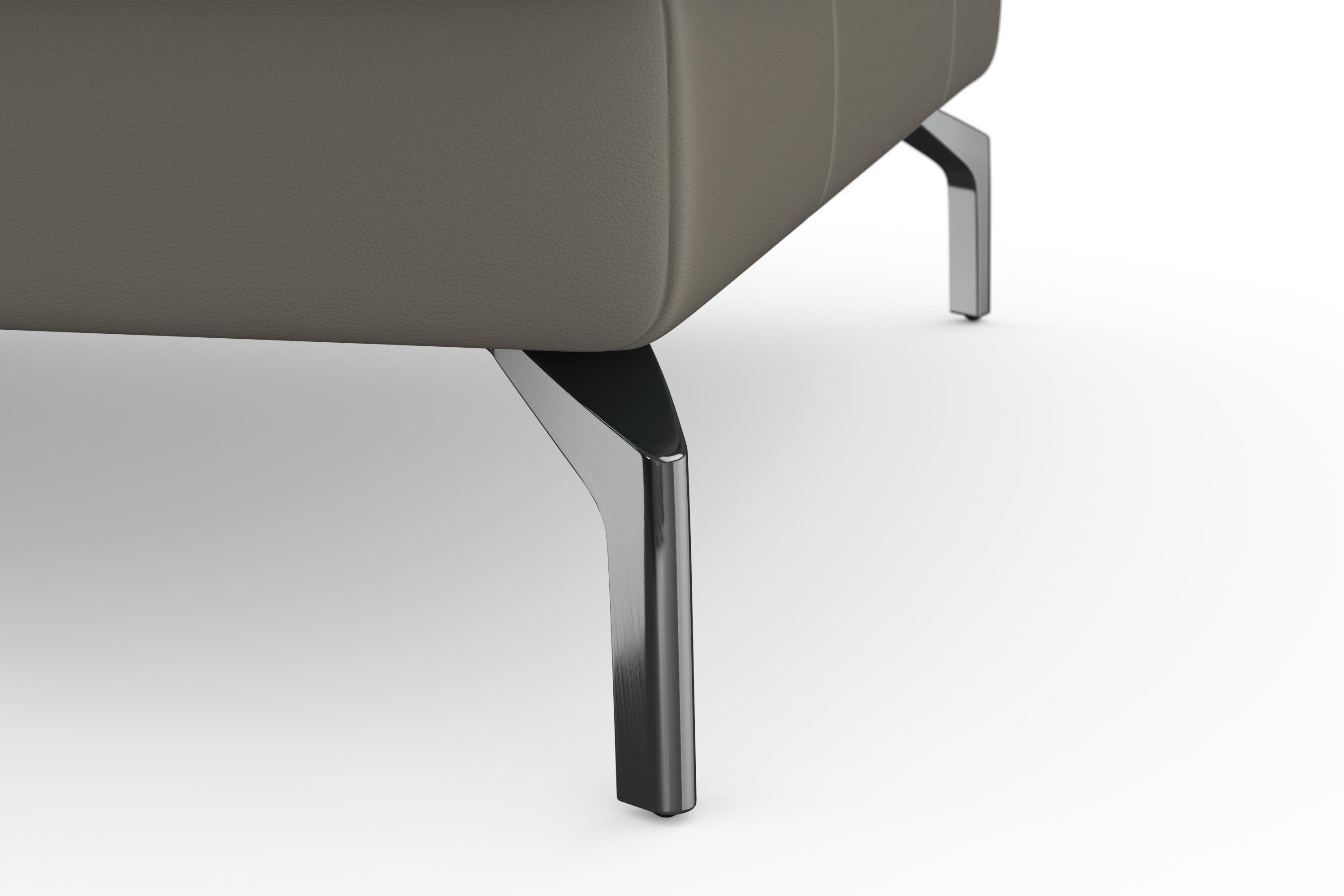 sit&more Hoekbank Bendigo L-vorm inclusief zitdiepteverstelling, bodemvrijheid 15 cm, 2 pootkleuren