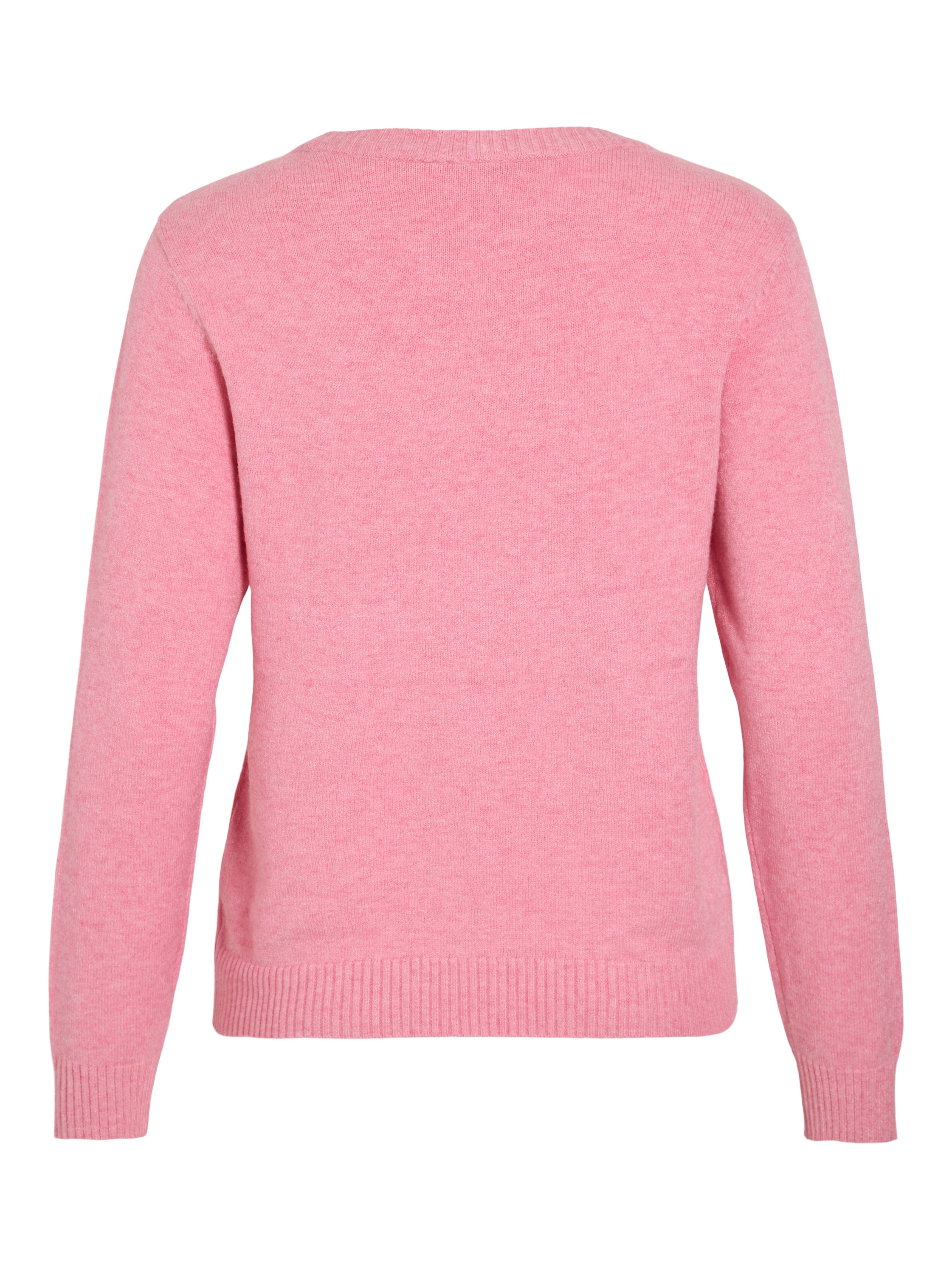 Vila Trui met ronde hals VIRIL O-NECK L/S KNIT TOP - NOOS