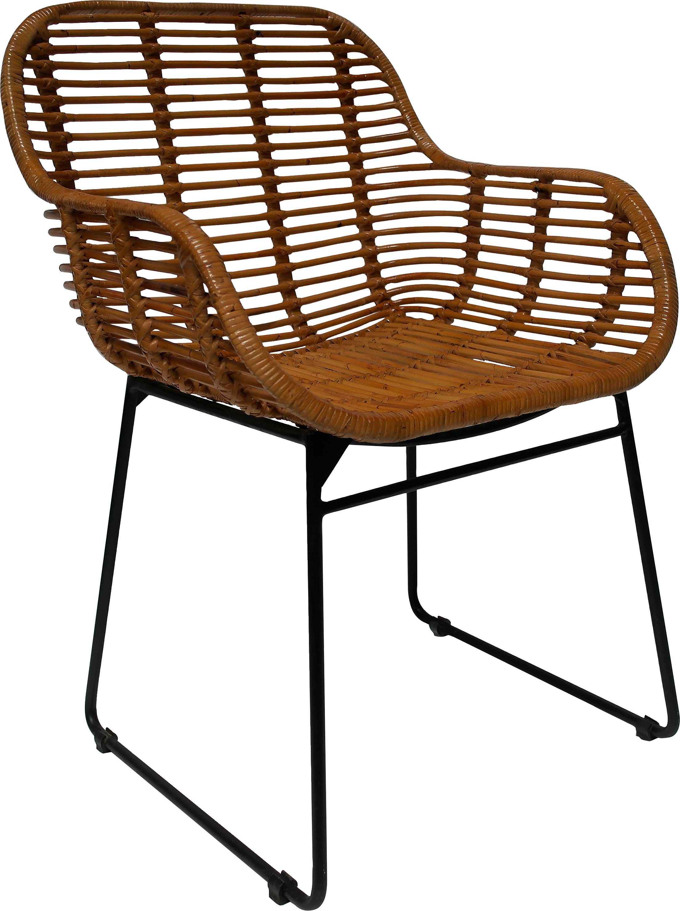 Tom Tailor Stoel met armleuningen T-RATTAN DINING CHAIR