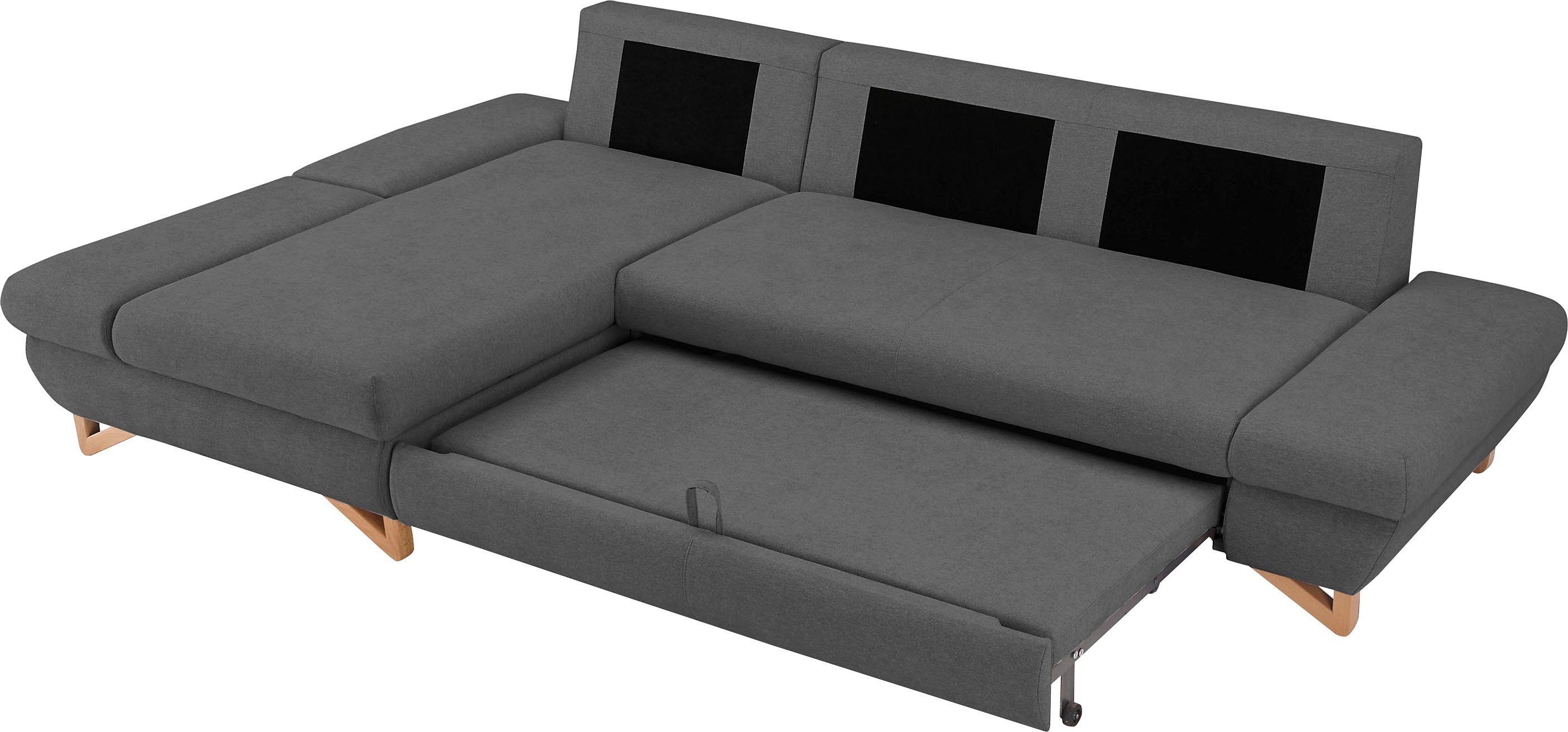 INOSIGN Slaapbank City/Giron comfortabele slaapbank (ligoppervlak 245 x 138 cm) en bedlade