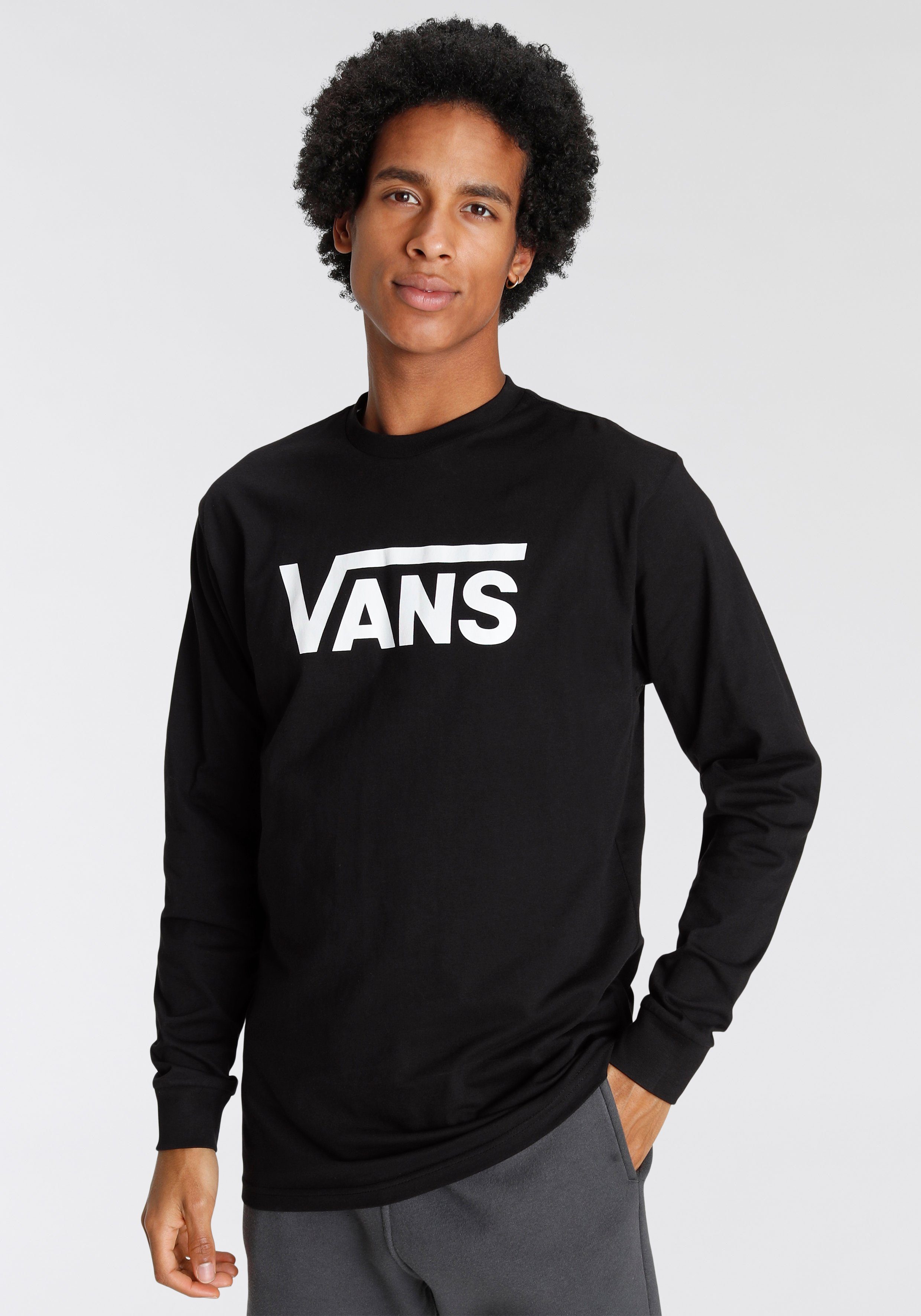 Vans Shirt met lange mouwen VANS CLASSIC LS met grote logoprint