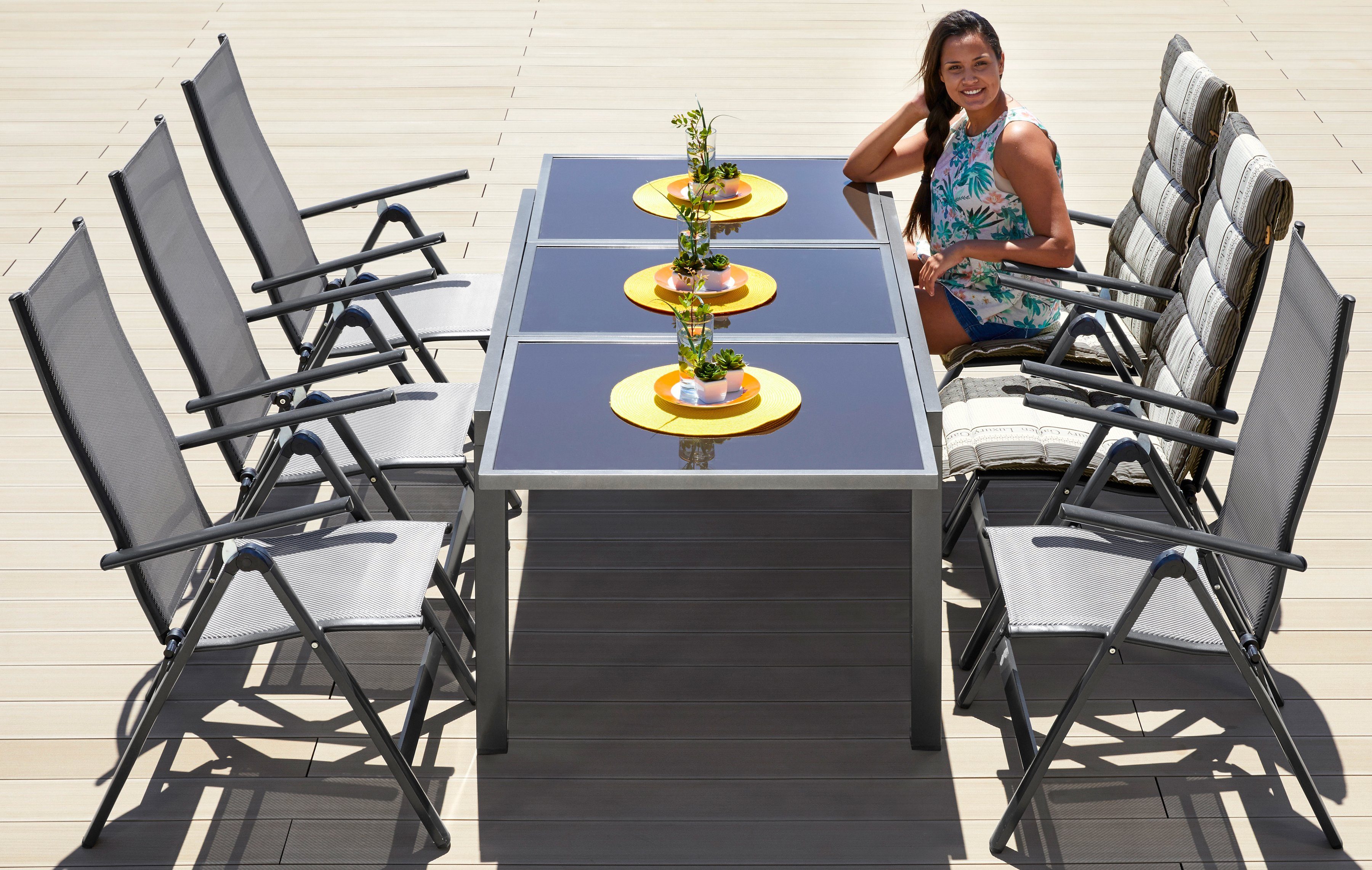 MERXX Tuintafel Amalfi al naargelang de variant tot 180-240 cm uittrekbaar