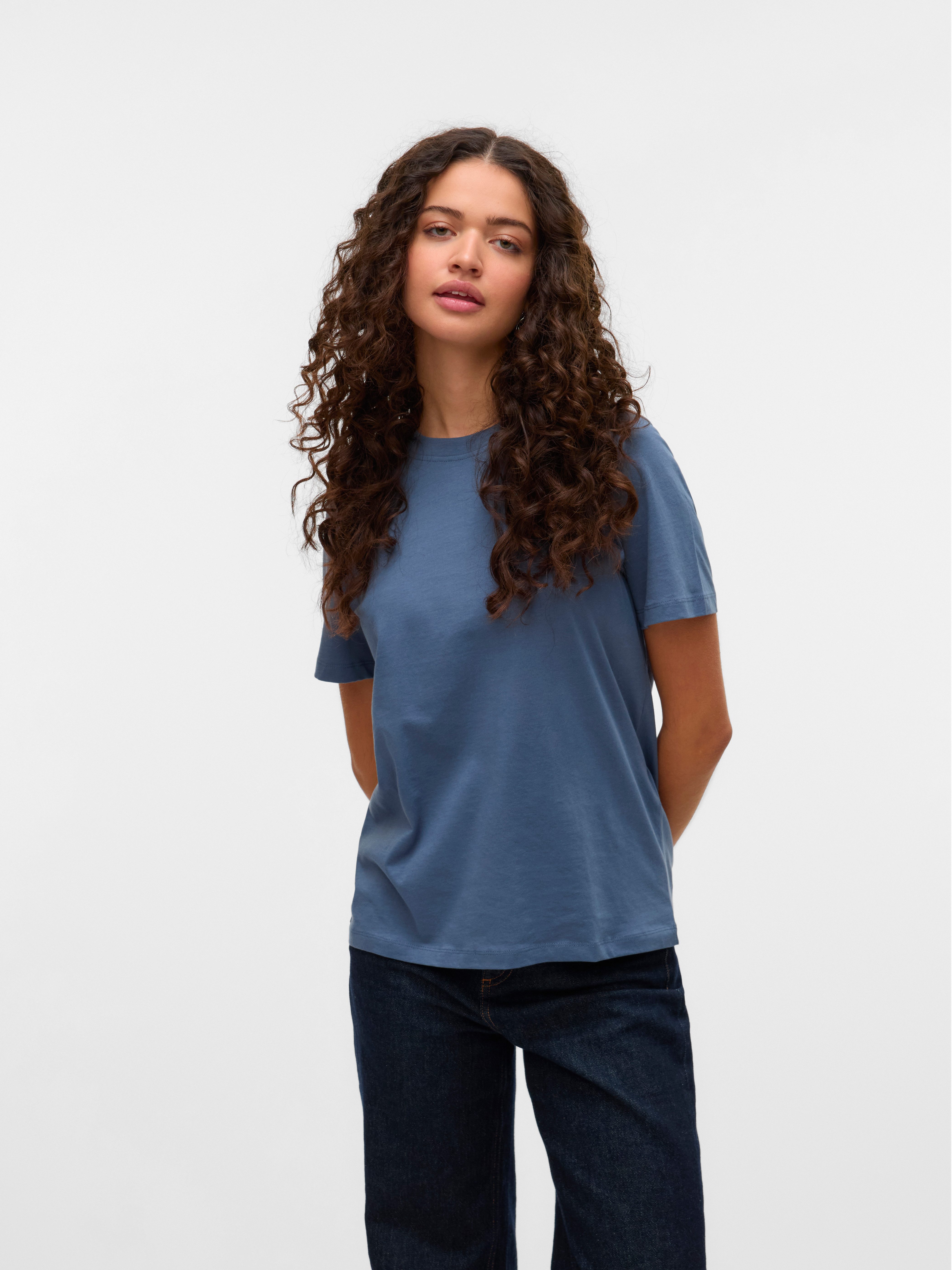 Vero Moda Shirt met korte mouwen VMPAULINA SS T-SHIRT GA JRS NOOS