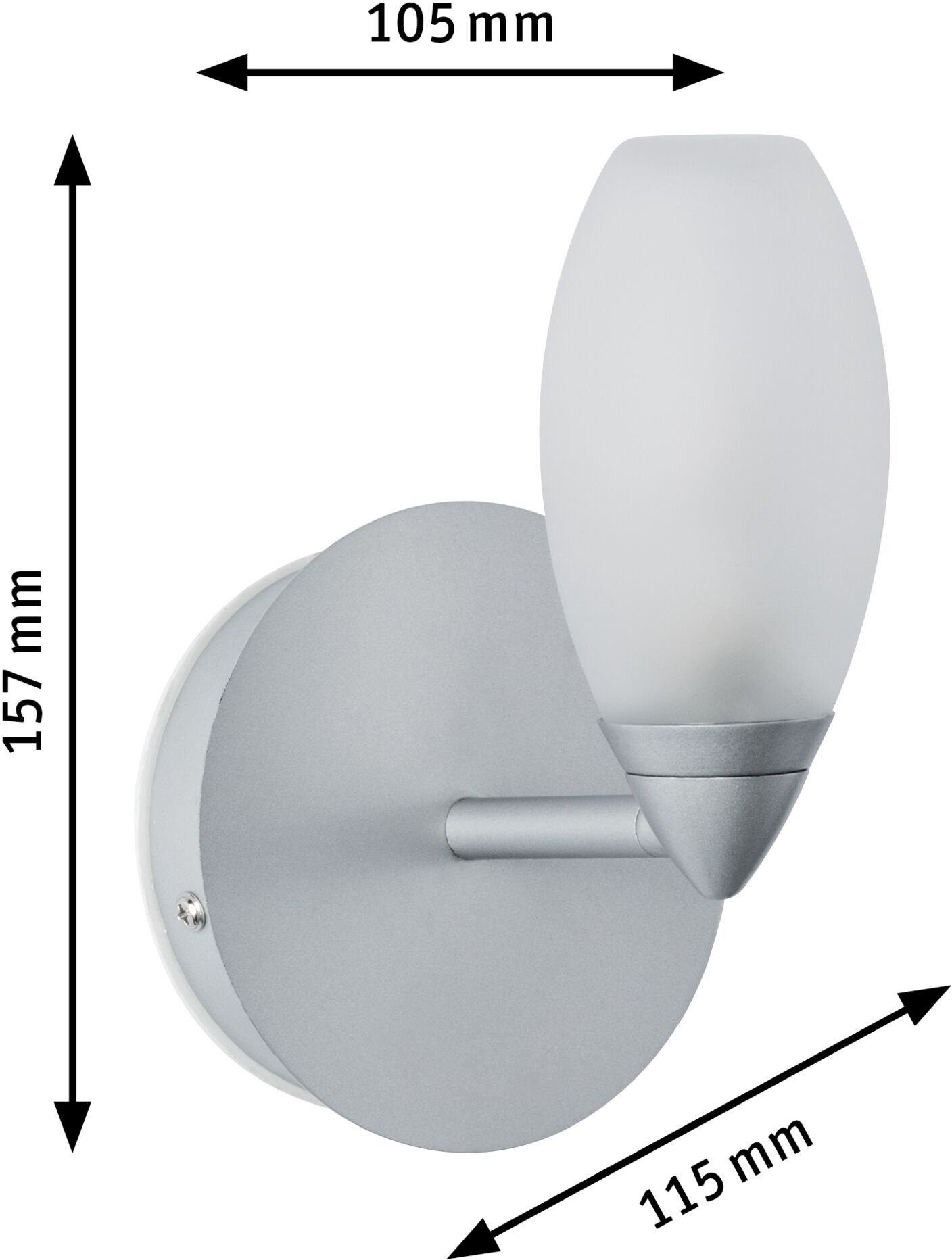 Paulmann Wandlamp Carina (1 stuk)