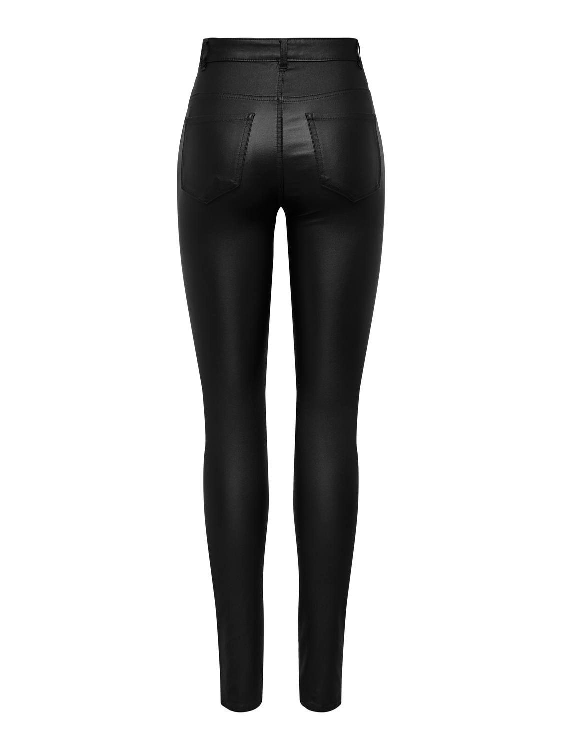 Only Imitatieleren broek ONLELSIE-NYA LIFE HW ZIP SK COAT CC PNT