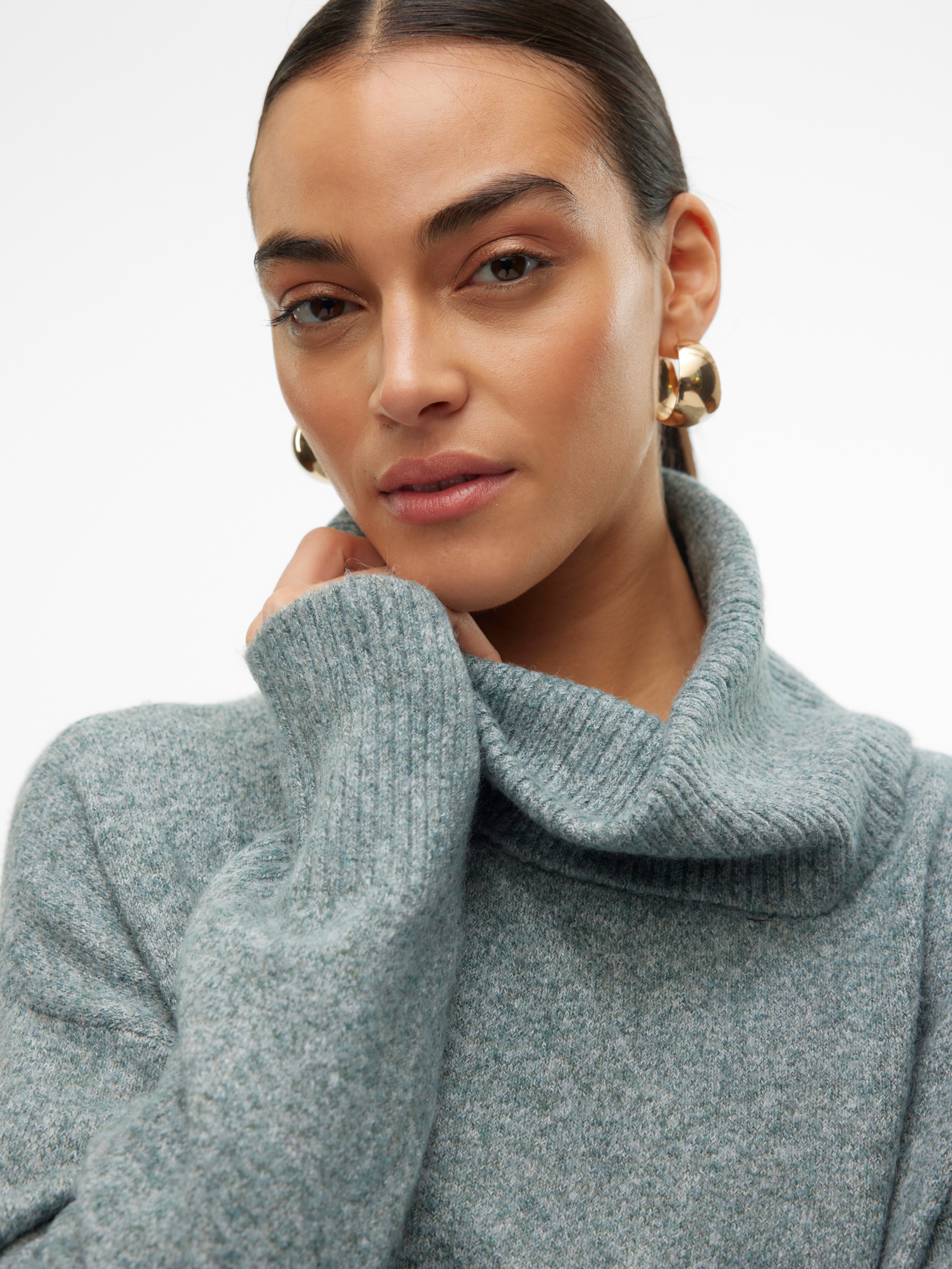 Vero Moda Coltrui VMDOFFY LS COWLNECK BLOUSE GA NOOS