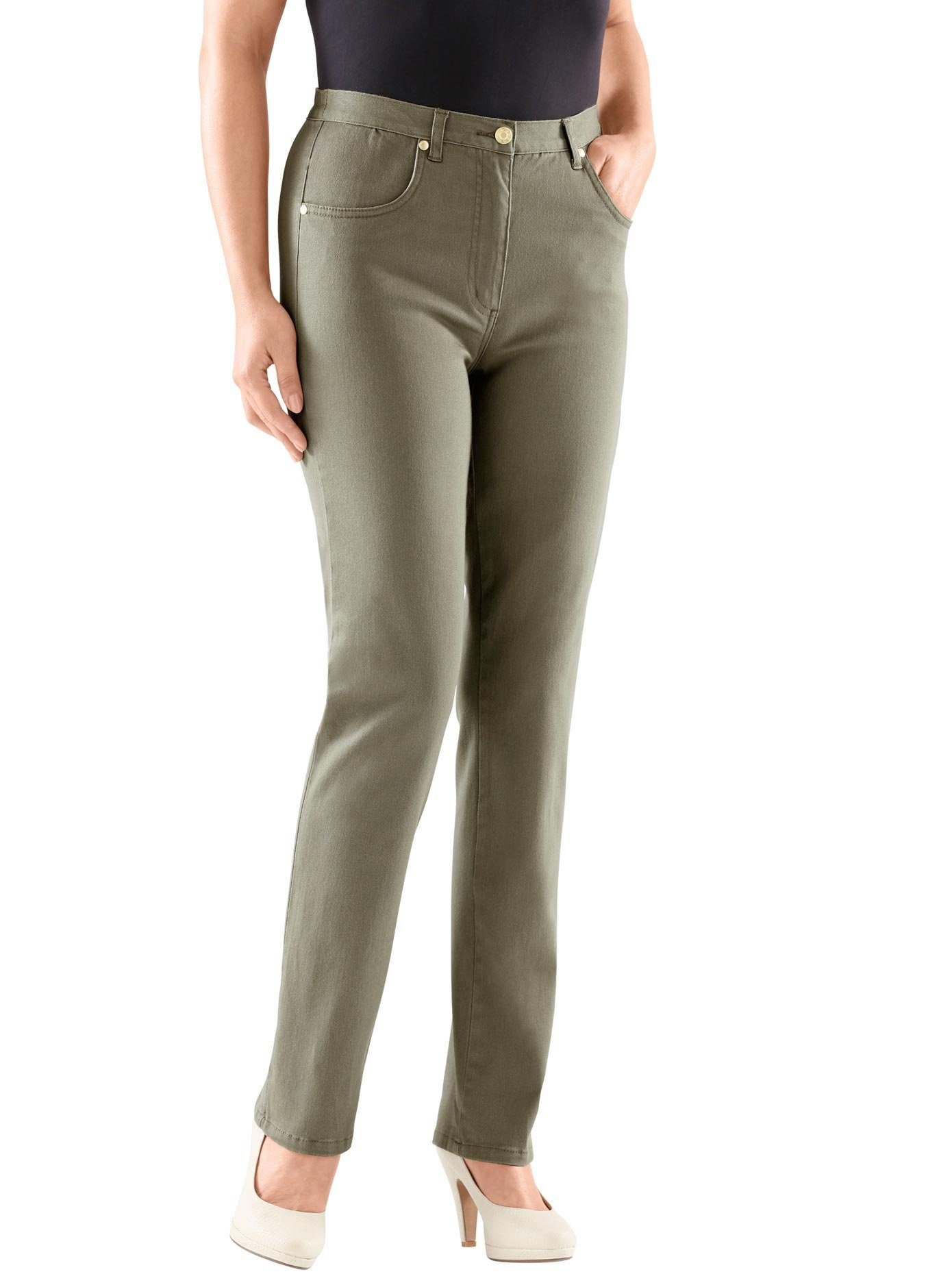 Classic Prettige jeans dames skinny jeans maat 46 groen
