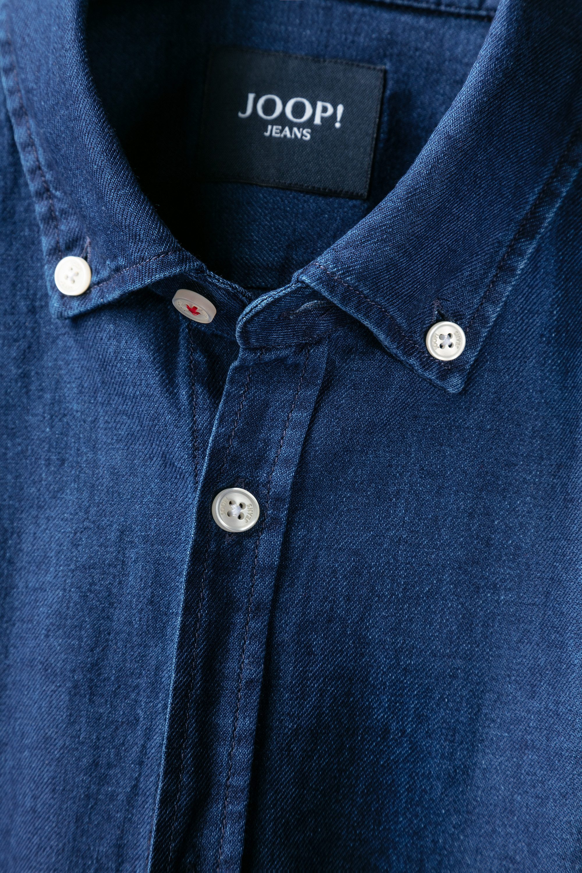 Joop Jeans overhemd Heli3-W Logoborduring slim fit