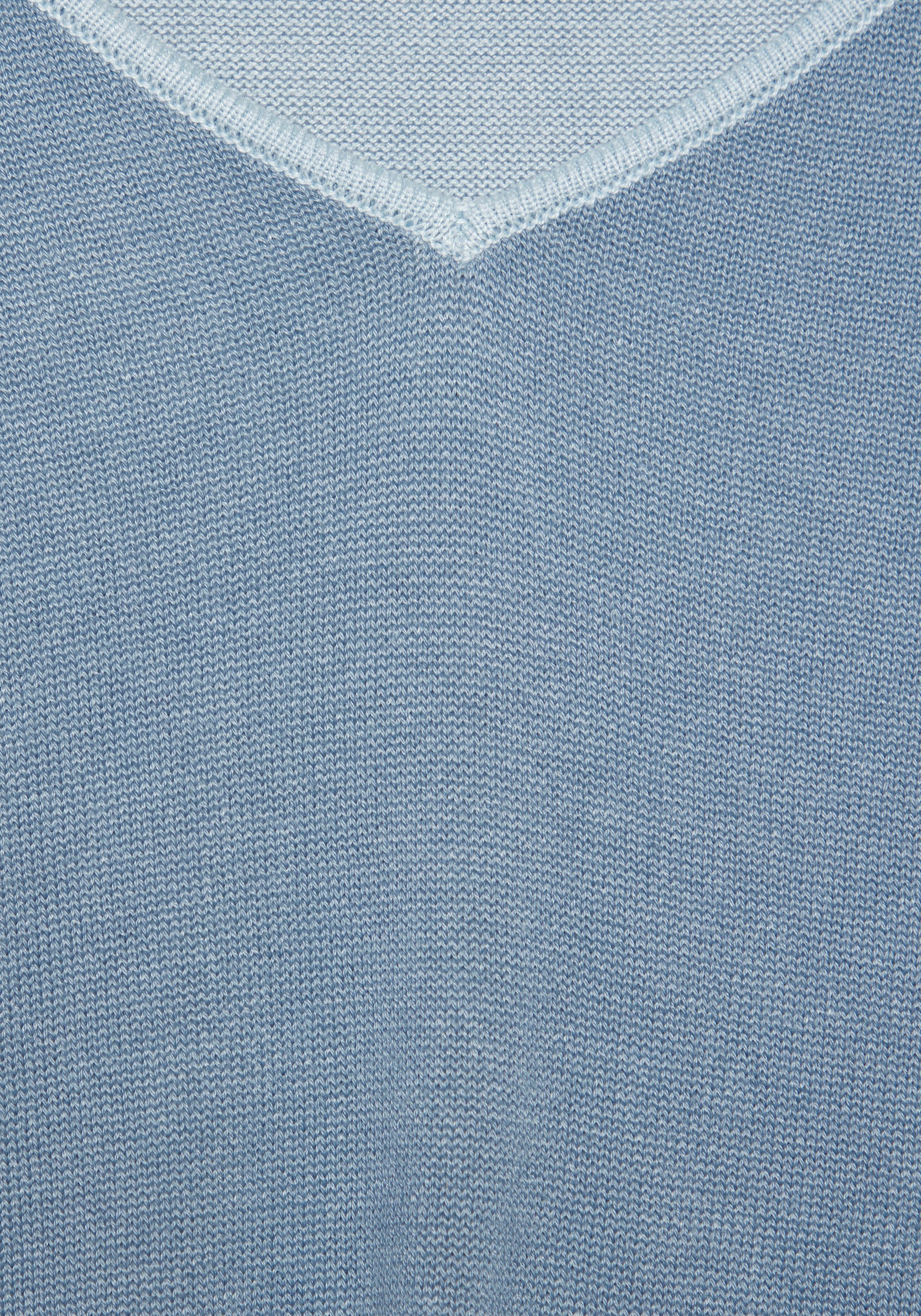 Vivance Trui met V-hals met contrastranden, casual
