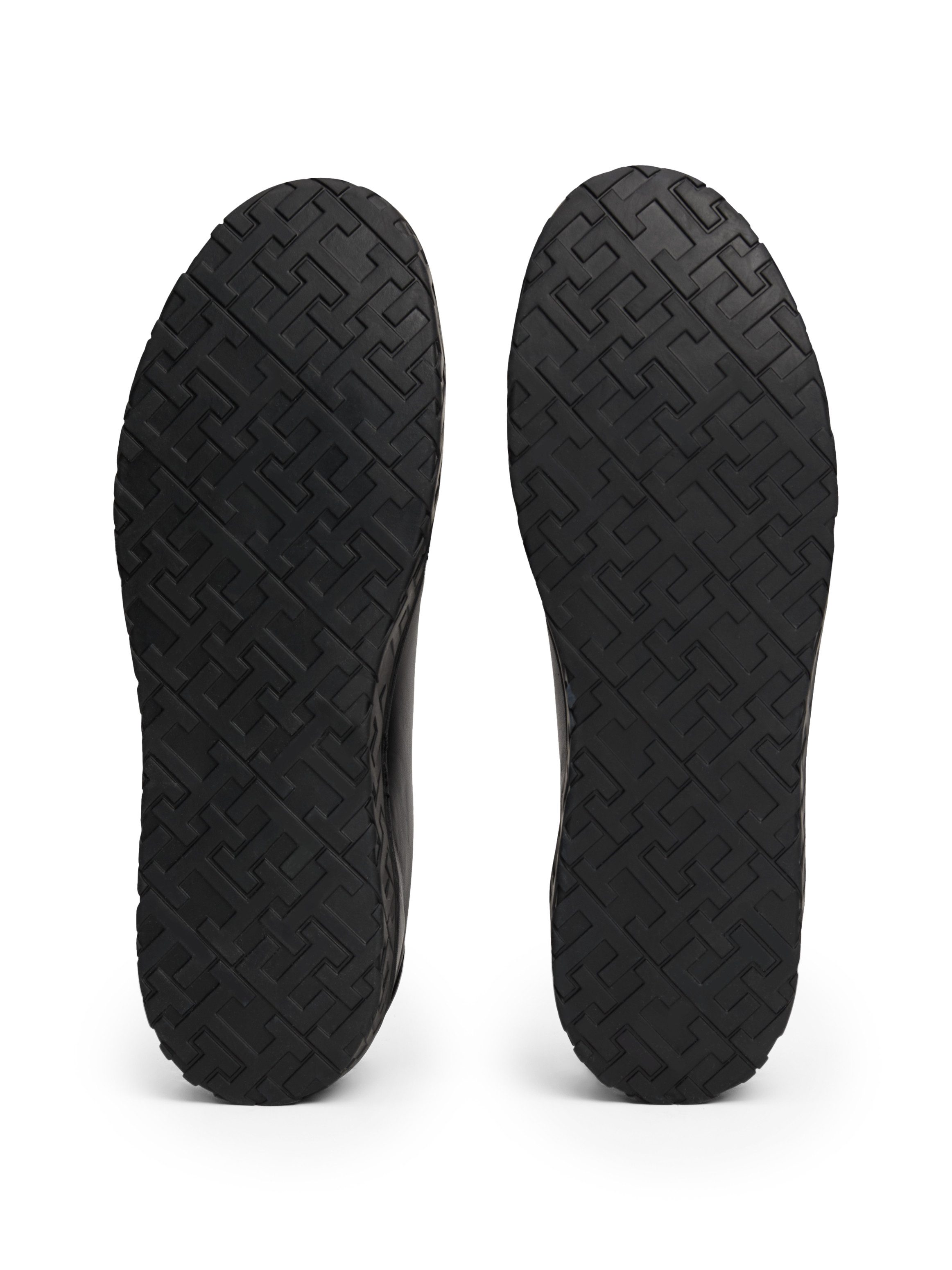 Tommy Hilfiger Sneakers COURT THICK CUPSOLE LEATHER , plateau, vrijetijdsschoen, lage schoen, veterschoen met logo