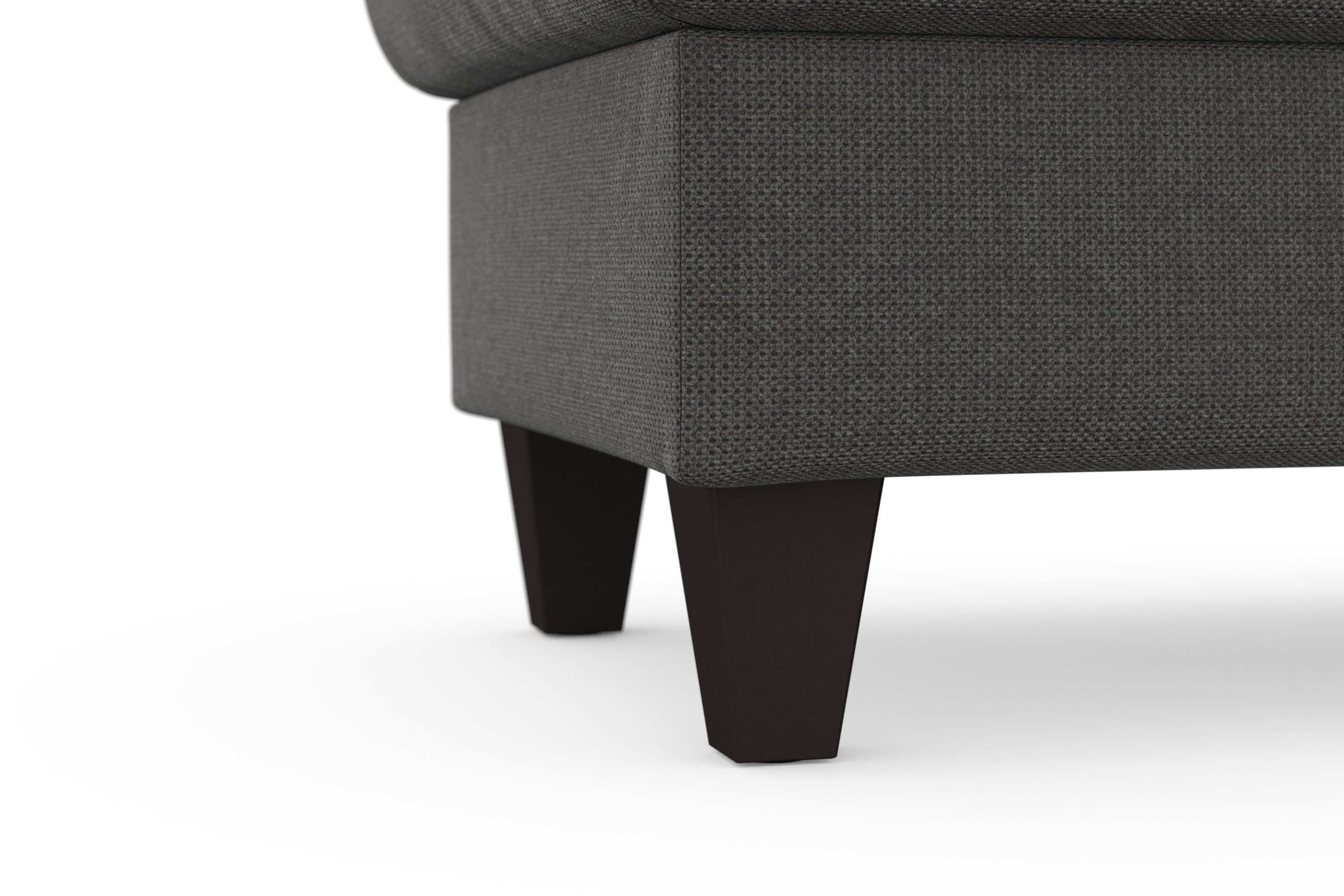 sit&more Hocker met bergruimte Farö met bergruimte en binnenvering en wengékleurige poten