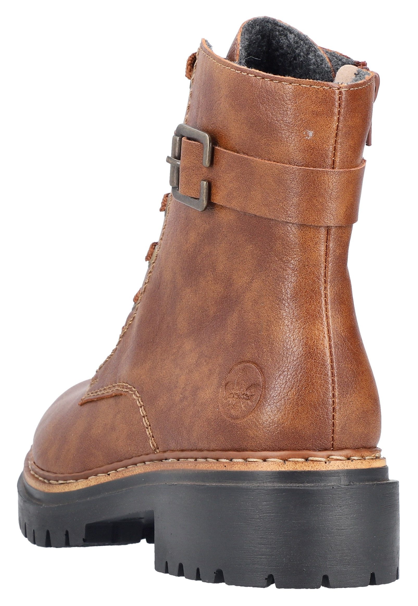 Rieker Veterschoenen , winterlaarzen, laarzen met contrasterende randnaad