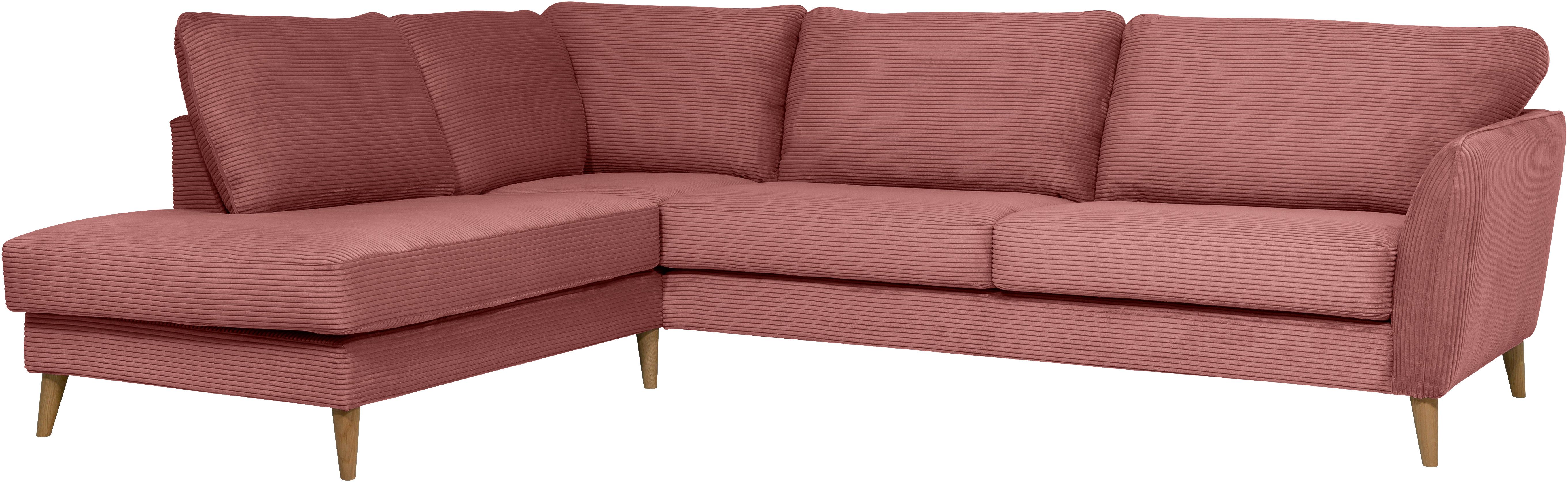 Home affaire Hoekbank MARSEILLE 278/202 cm, L-vorm, ottoman rechts/links, verschillende bekledingen