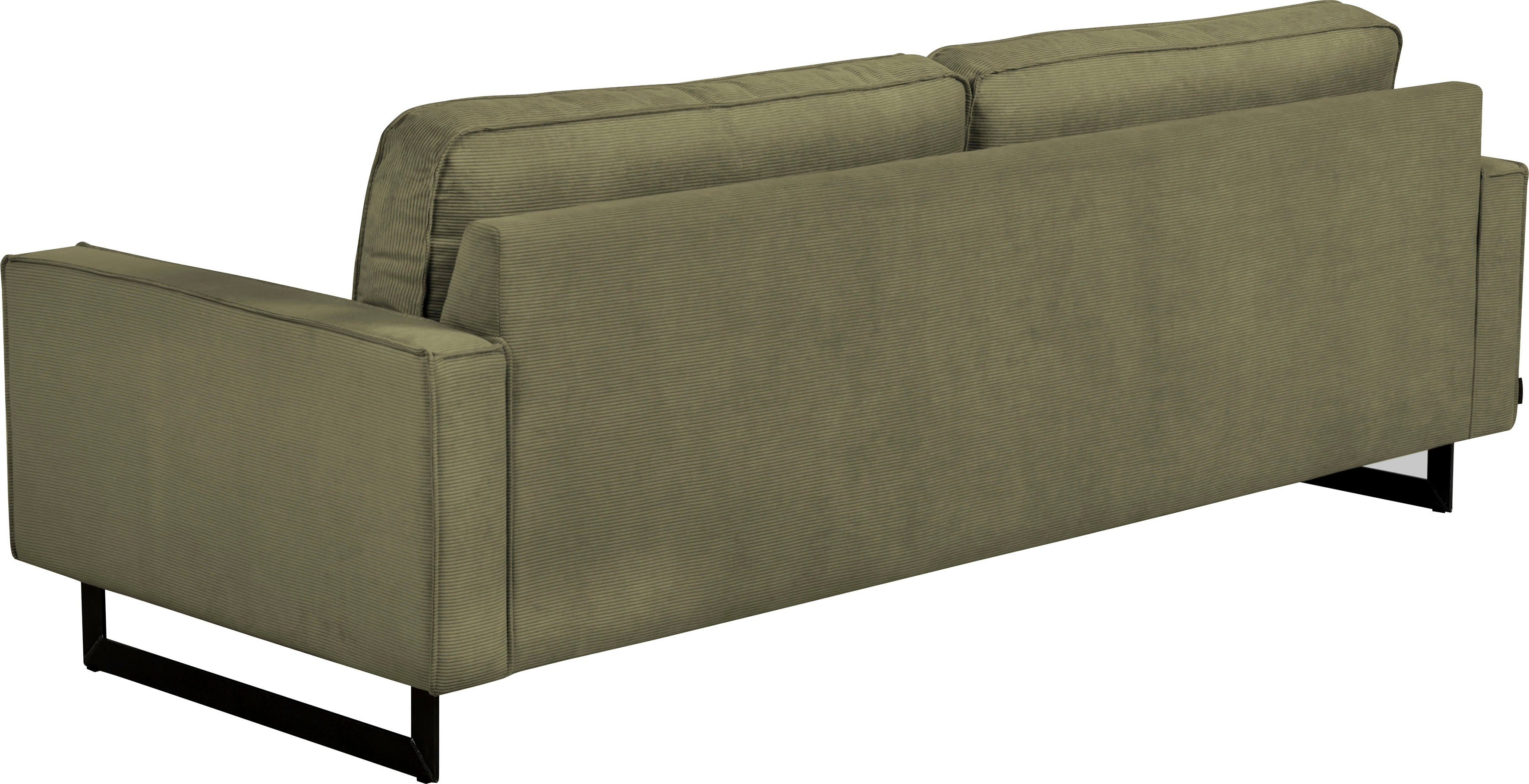 Places of Style 3-zitsbank Maxi-uitvoering Pinto, 236 cm, cord, chenille, leerlook