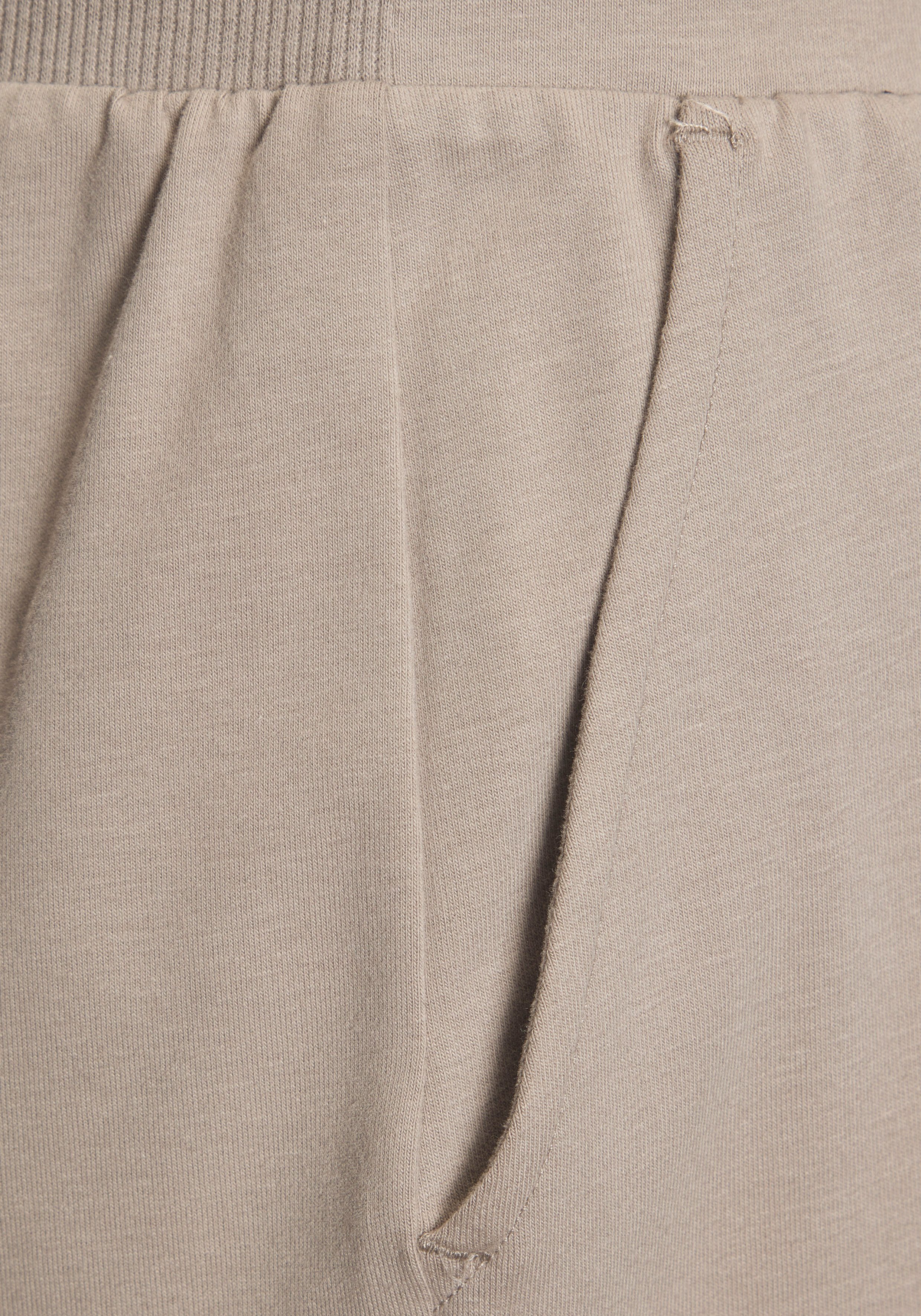 Elbsand 7/8 broek van sweatstof met een brede pijp