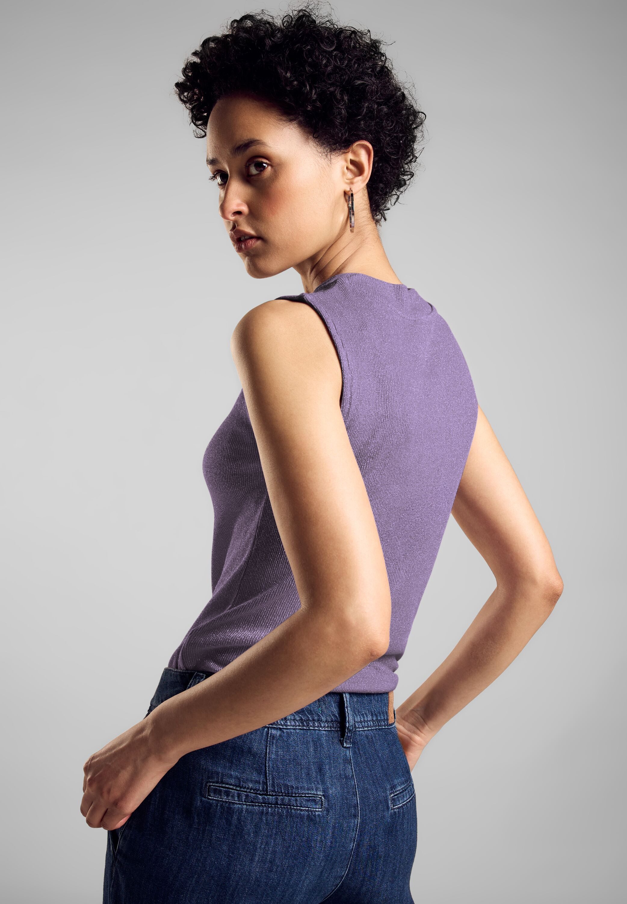 STREET ONE Shirttop met glanseffect