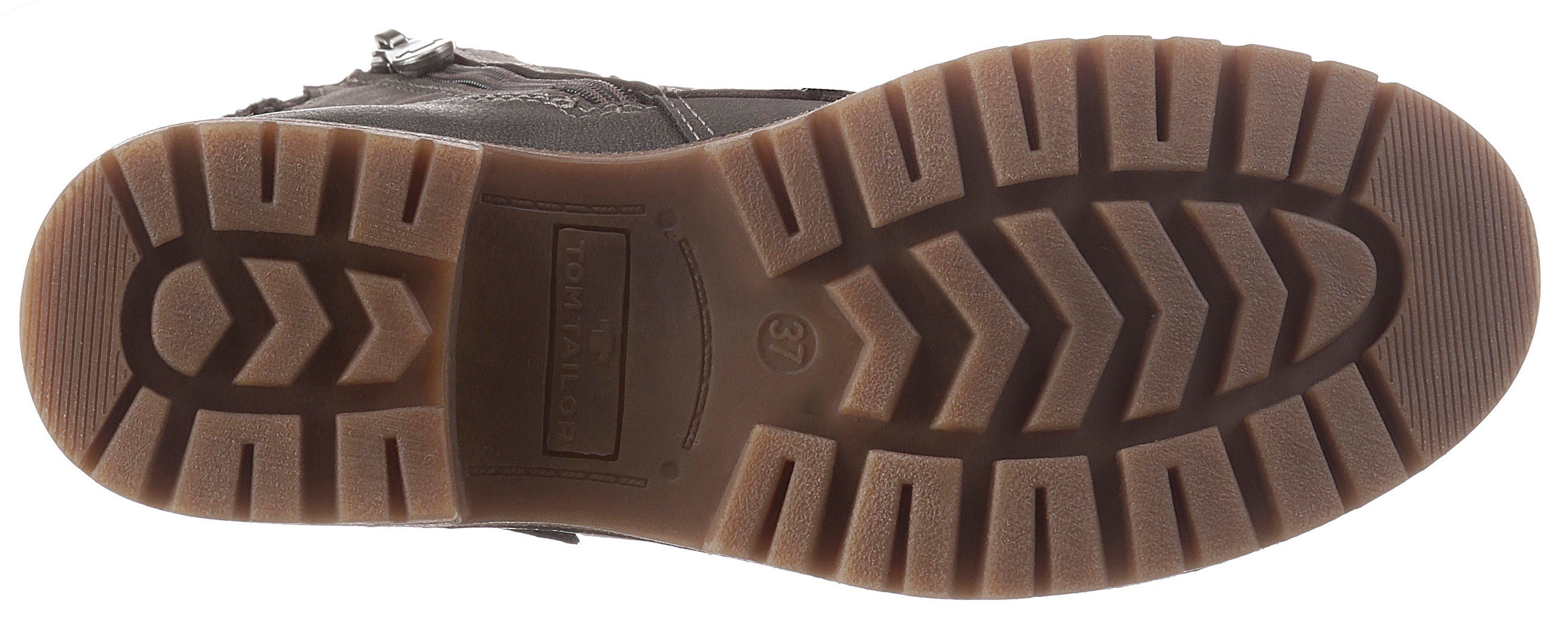 Tom Tailor Hoge veterschoenen met tricotkraag