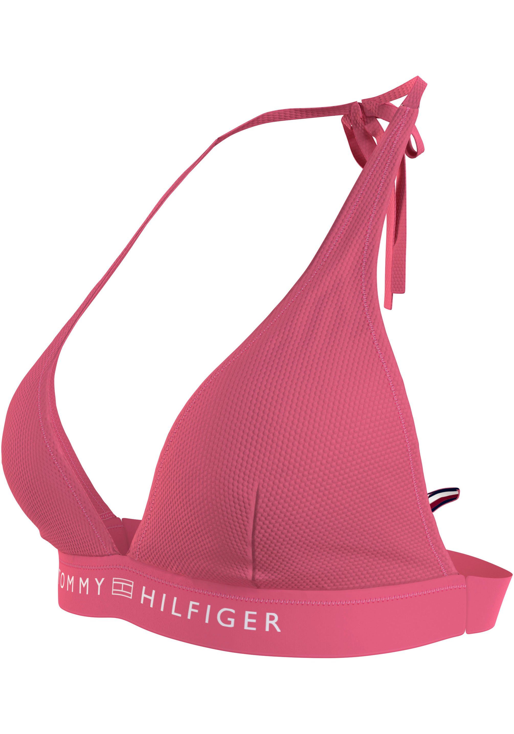 Tommy Hilfiger Swimwear Triangel-bikinitop TRIANGLE FIXED RP met een logo-opschrift
