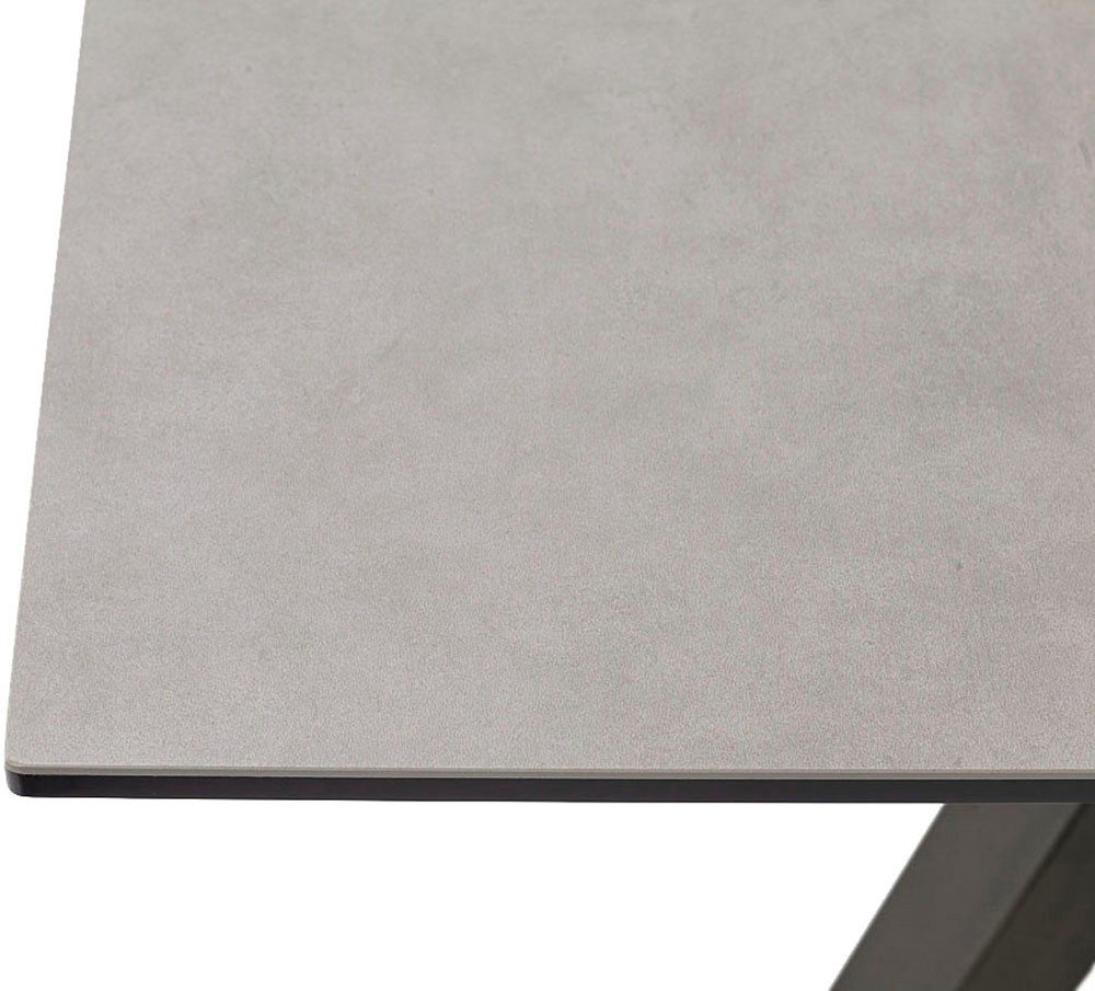 MCA furniture Eettafel TOBAGO uitschuiftafel 180-260 cm Keramiek, metaal, uitschuifbaar, tafelblad 13 mm