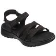 skechers sandalen on-the-go flex finest met goga mat-binnenzool zwart