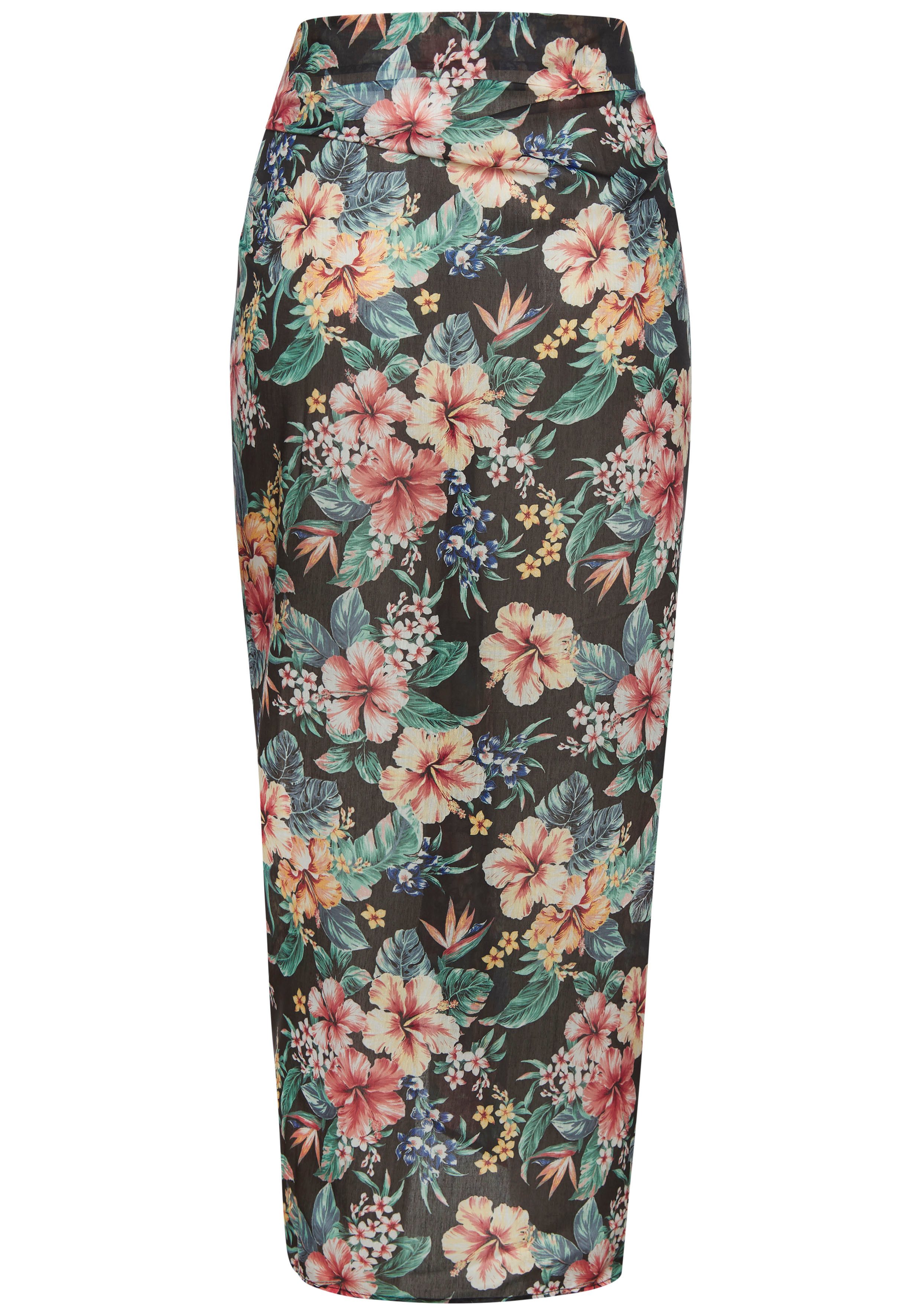 Lascana Strandrok met tropische print