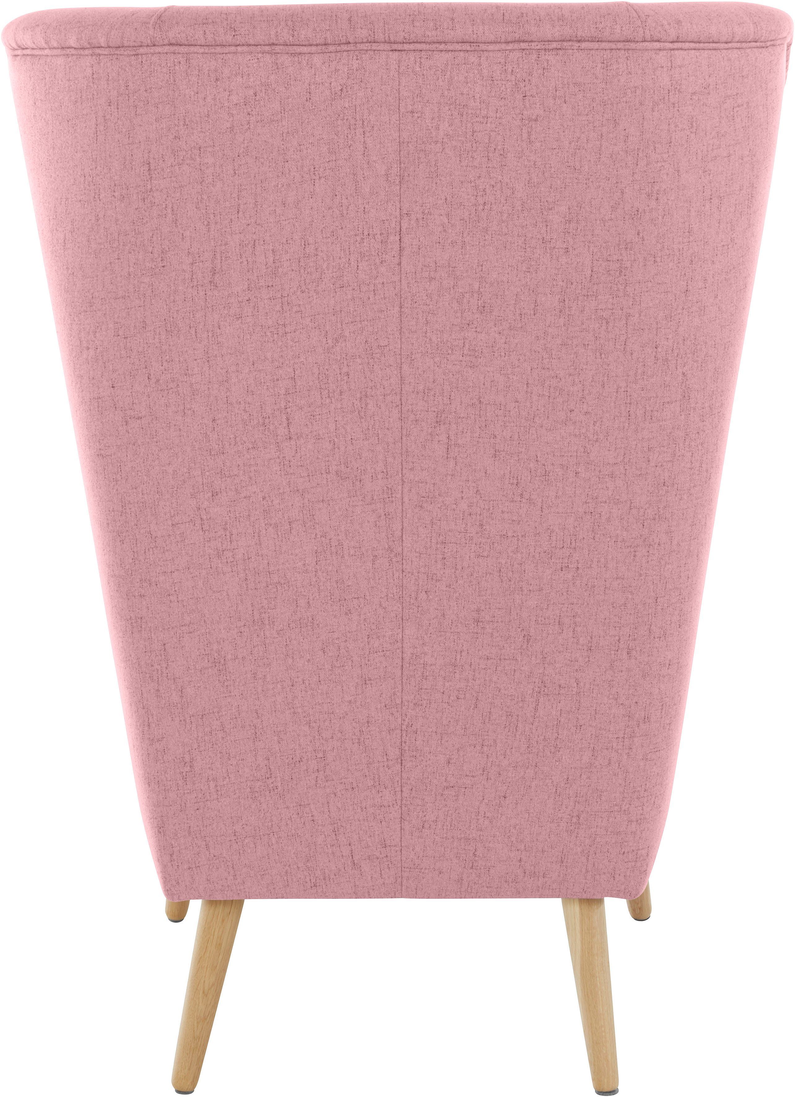Home affaire Fauteuil Sallito, oorfauteuil, TV-stoel voor woonkamer, ook in velours cord