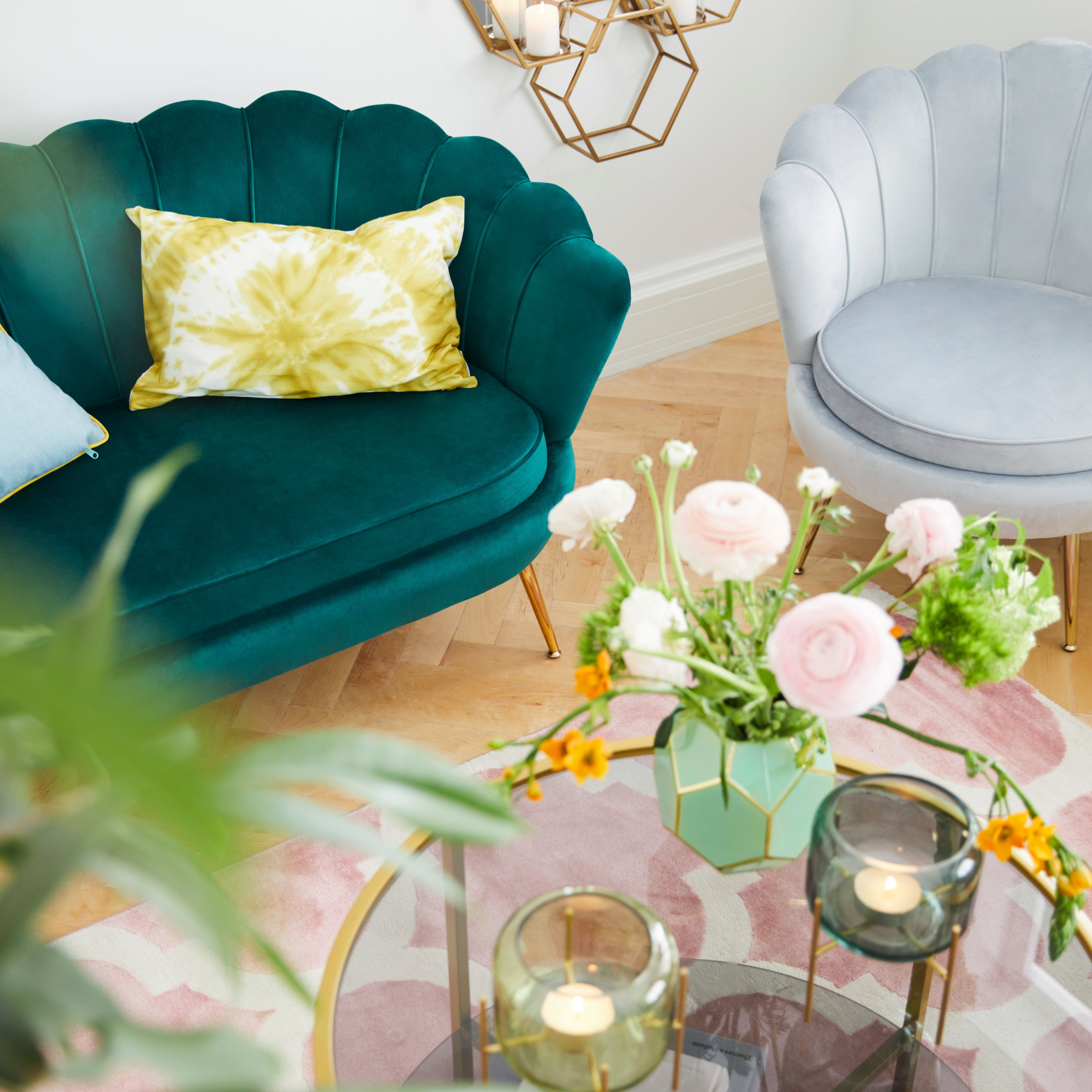 SalesFever Loungestoel Clam opvallend schelpdesign