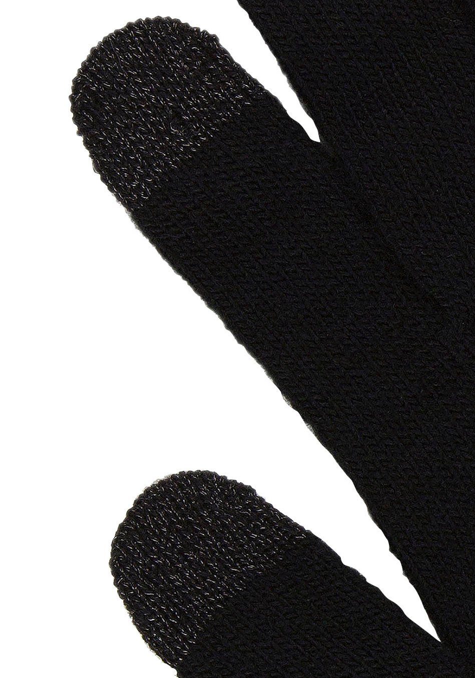 Levi's® Gebreide handschoenen Touchscreen met touchfunctie, eenvoudige bediening van smartphones op koude dagen
