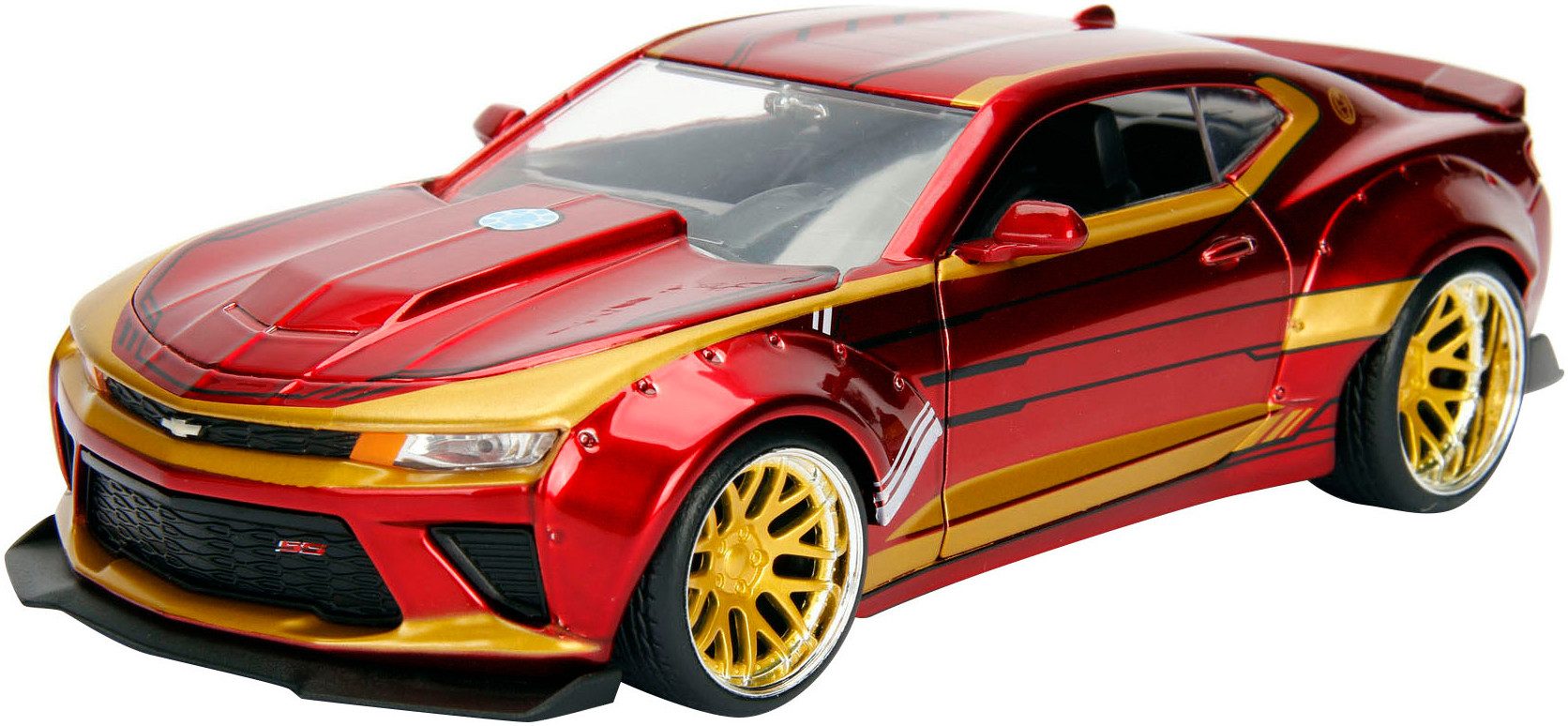 JADA Speelgoedauto Marvel Ironman 2016 Chevy Camaro SS 1:24