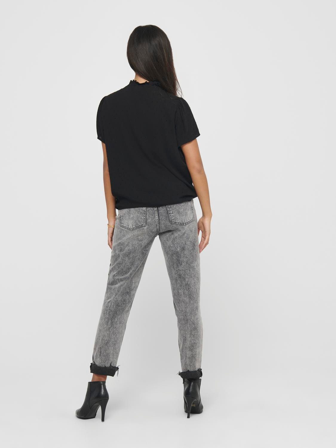 JDY Blouse met korte mouwen JDYLIMA LIFE S/S TOP WVN NOOS