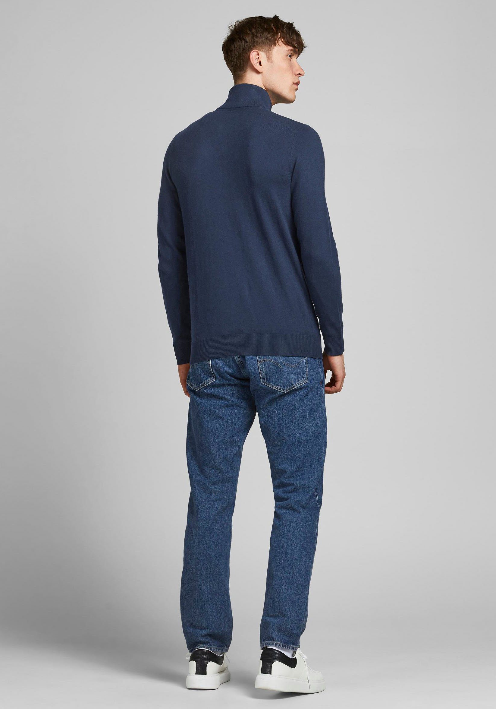 Jack & Jones Trui met ronde hals EMIL KNIT HALF ZIP
