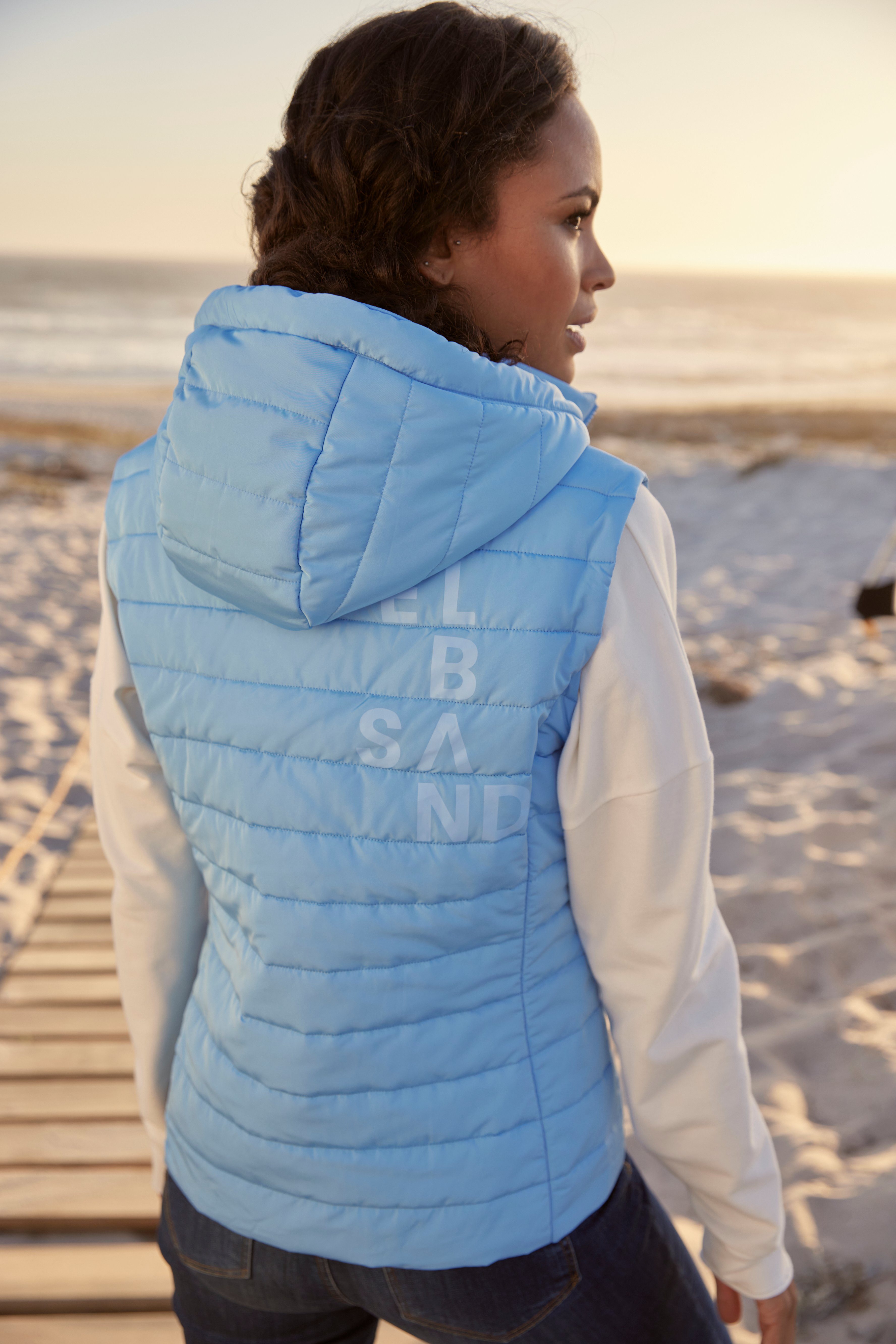 Elbsand Bodywarmer met afneembare capuchon