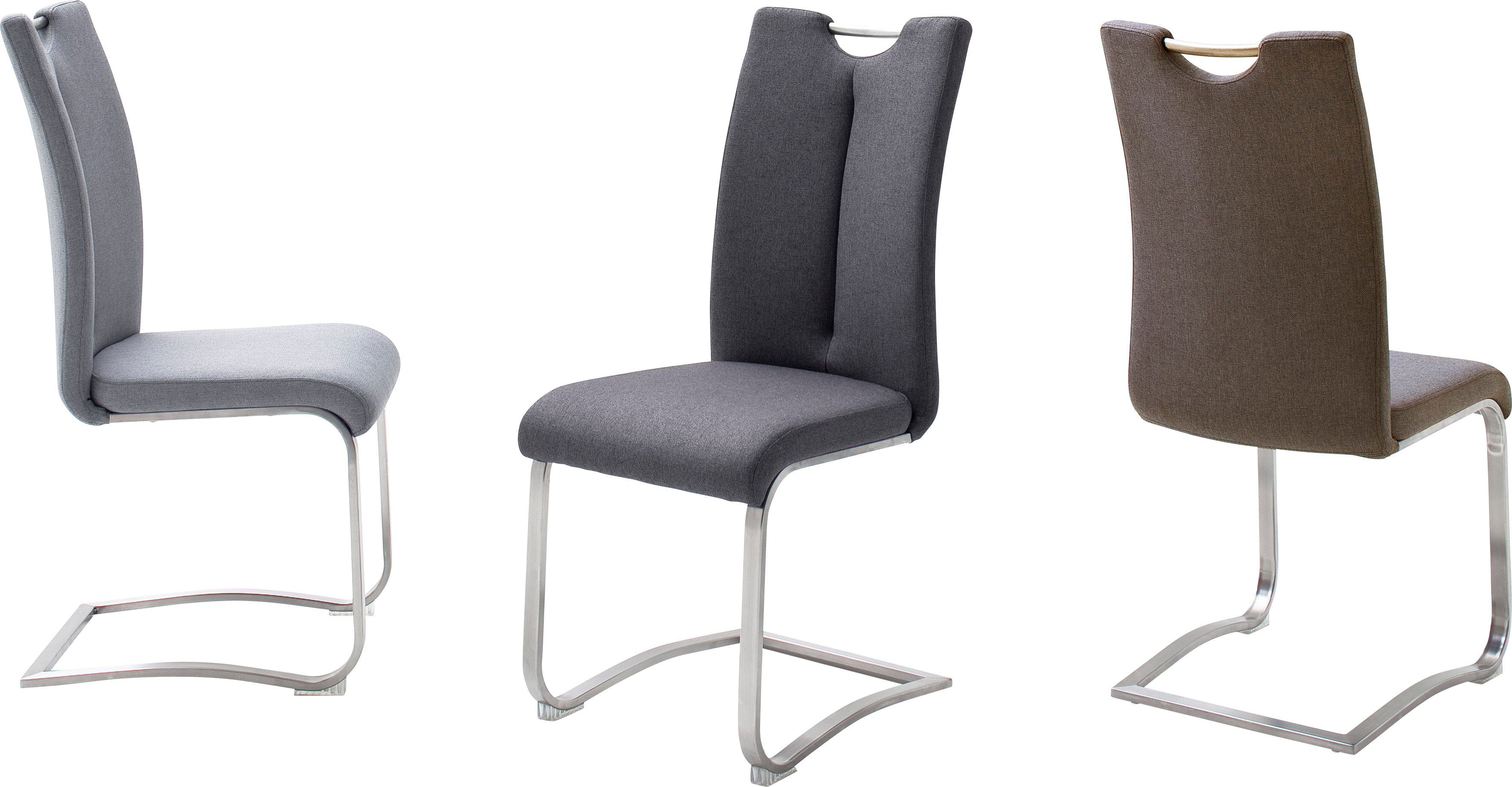 MCA furniture Vrijdragende stoel Artos XL set van 2, stoel met handgreep, belastbaar tot 140 kg (set, 2 stuks)